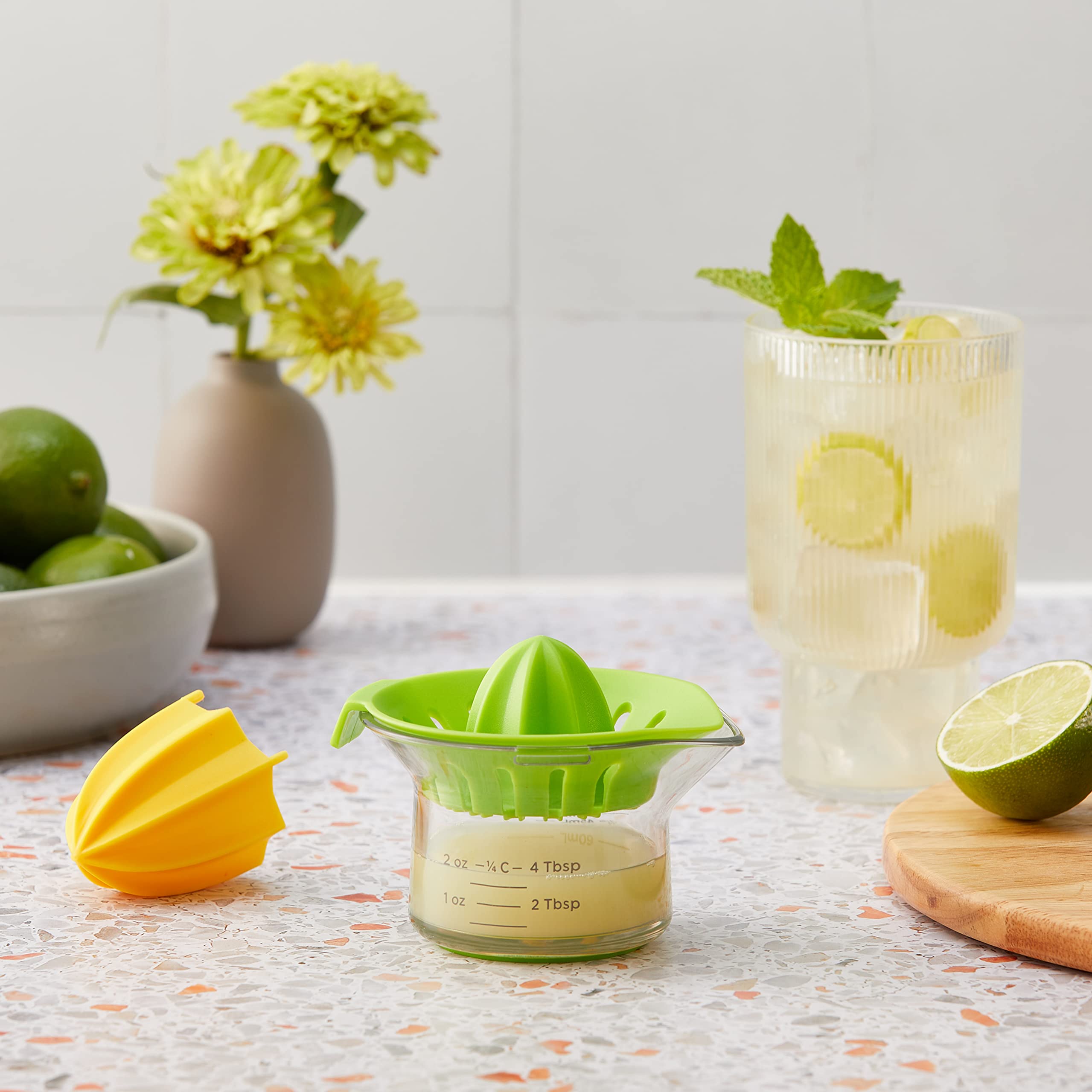 Chef'N Juicster Mini Citrus Juicer, One Size, Lemon/Arugala