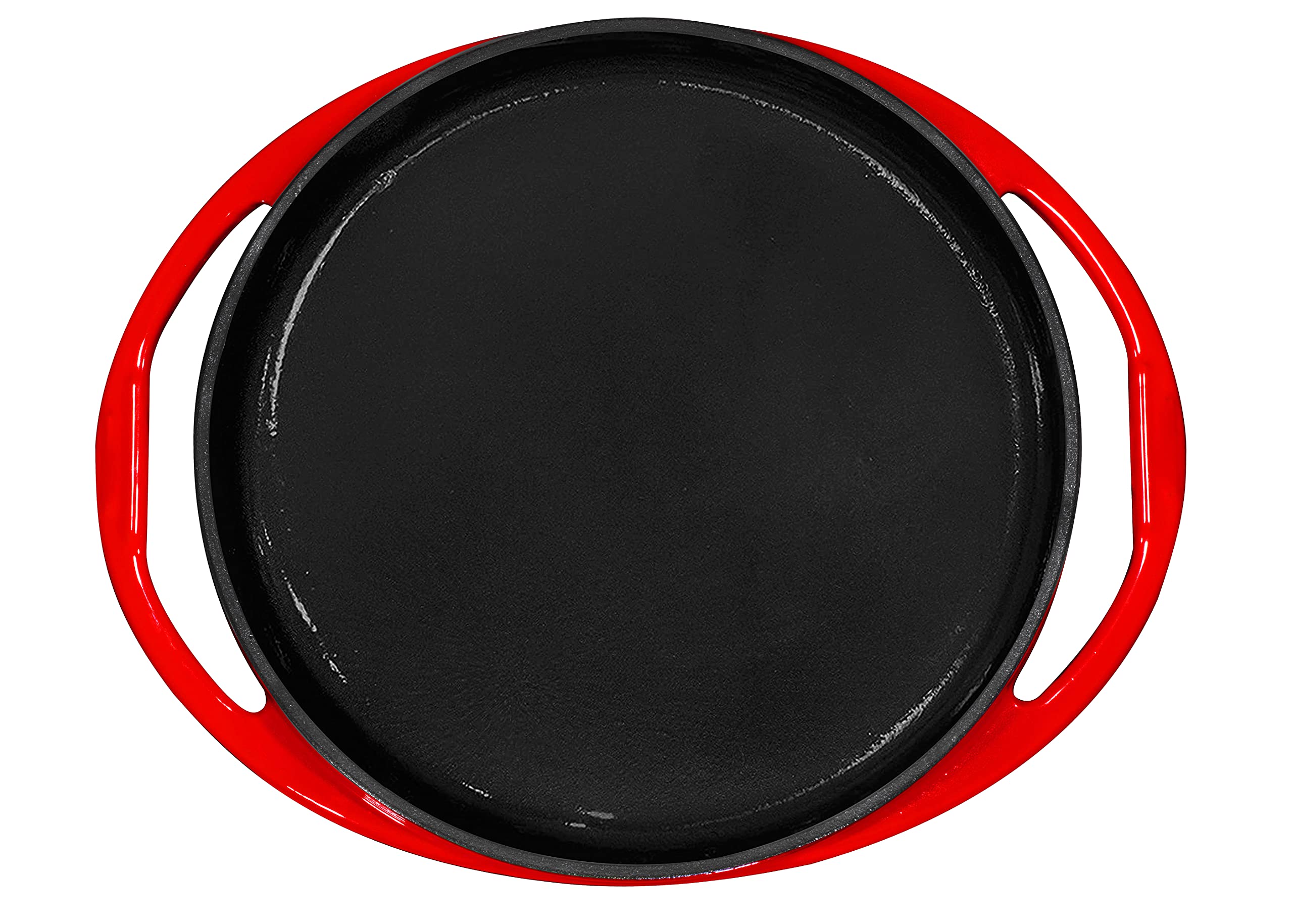 Bruntmor Enameled Cast Iron Baking Pan - 9.5 Inches Round, Non-Stick, Double Handled Tarte Tatin Dish Pan - Ideal For Lasagna, C
