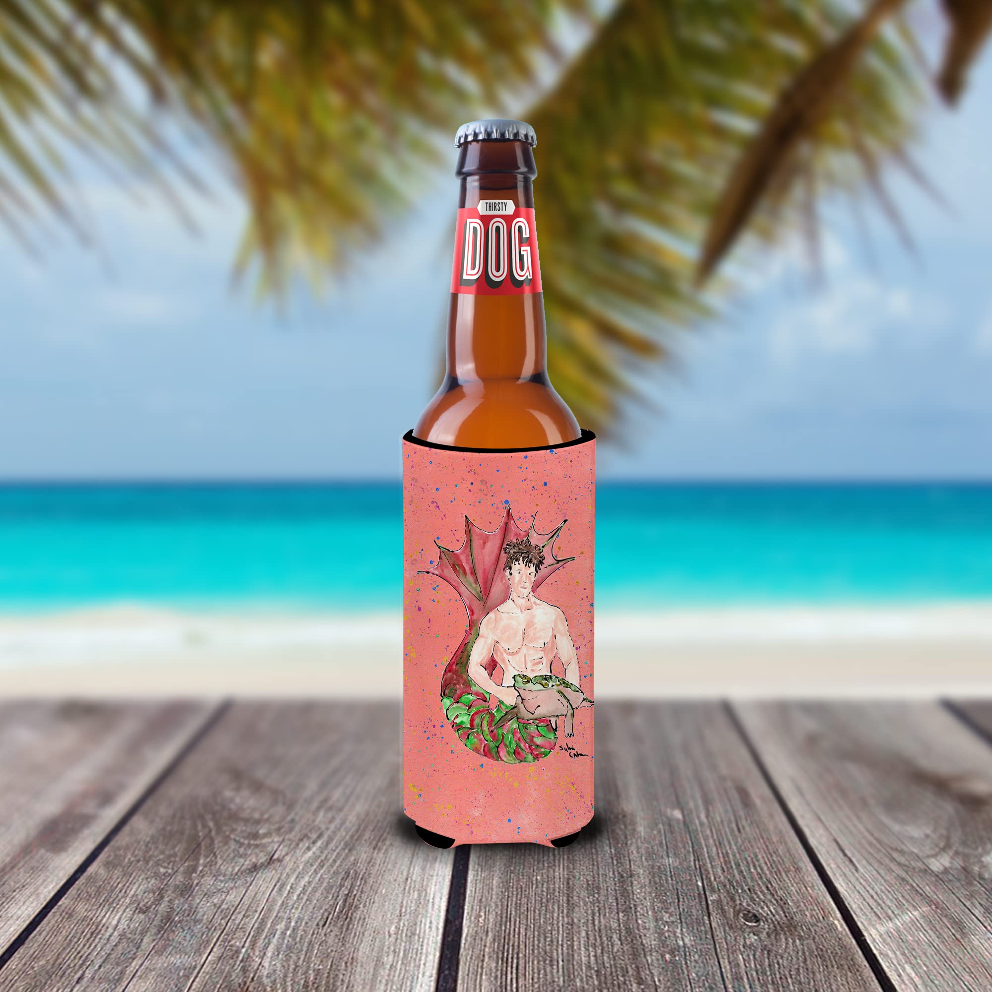 Brunette Merman Ultra Beverage Insulators for slim cans 8348MUK