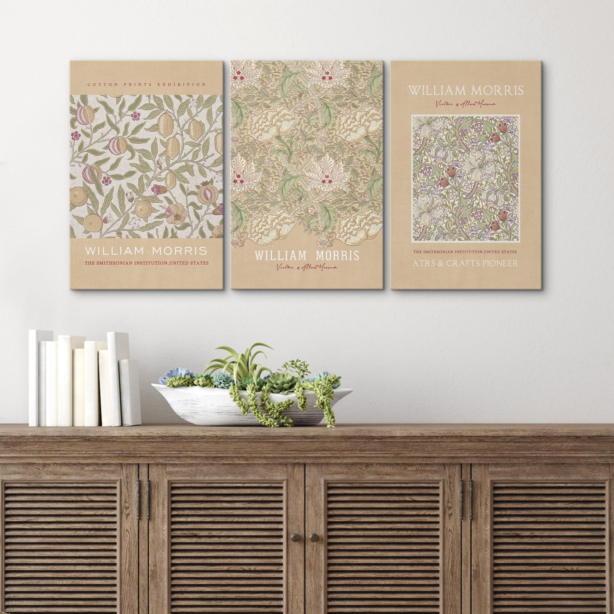 Wall26 Canvas Print Wall Art Set William Nature-Inspired Patterns Illustrations Modern Art Decorative Floral Botanical Minimal F