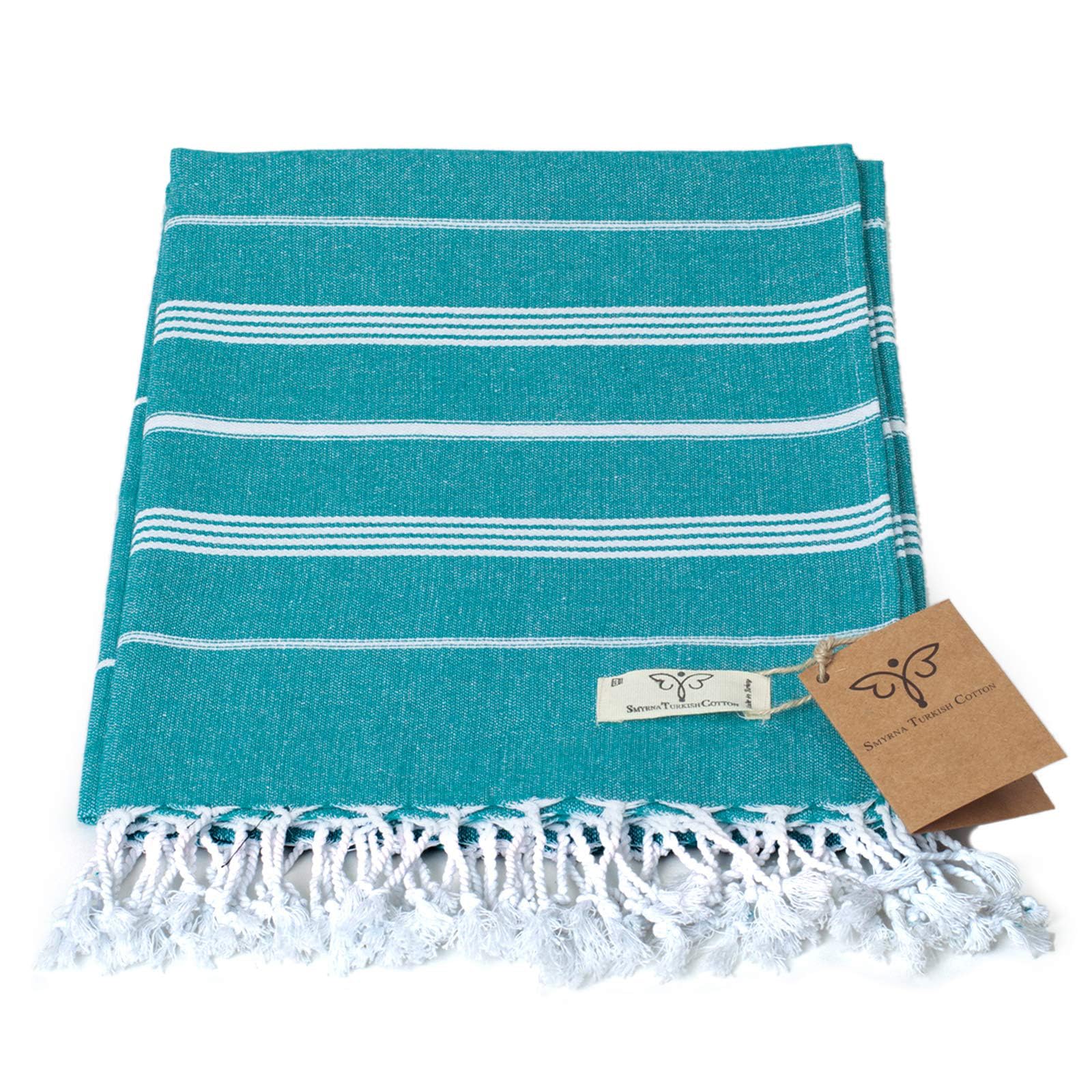 Smyrna Turkish Cotton Classical Series Turkish Hand Towels Set Of 2, 18X30 Inch, Decorative Turkish Hand Towels For Bathroom, Ki