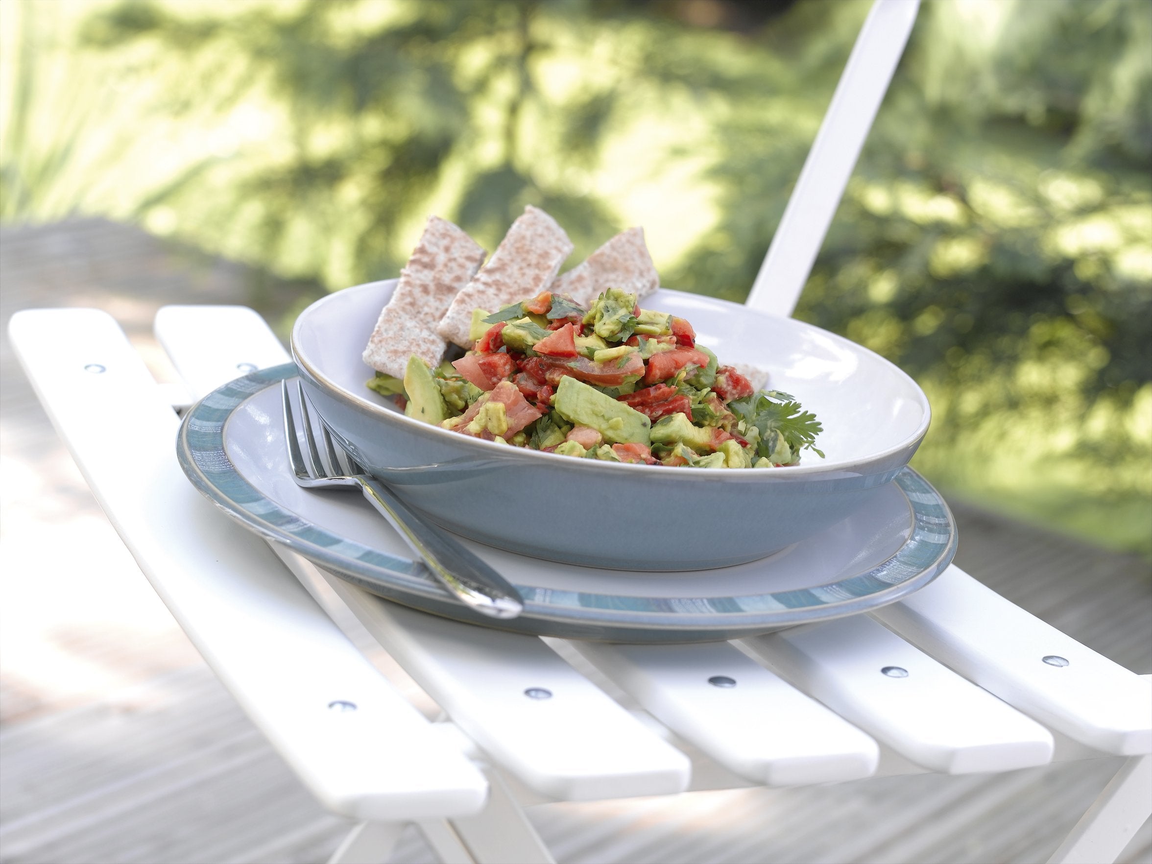 Denby Pasta Bowl, Stoneware, Blue