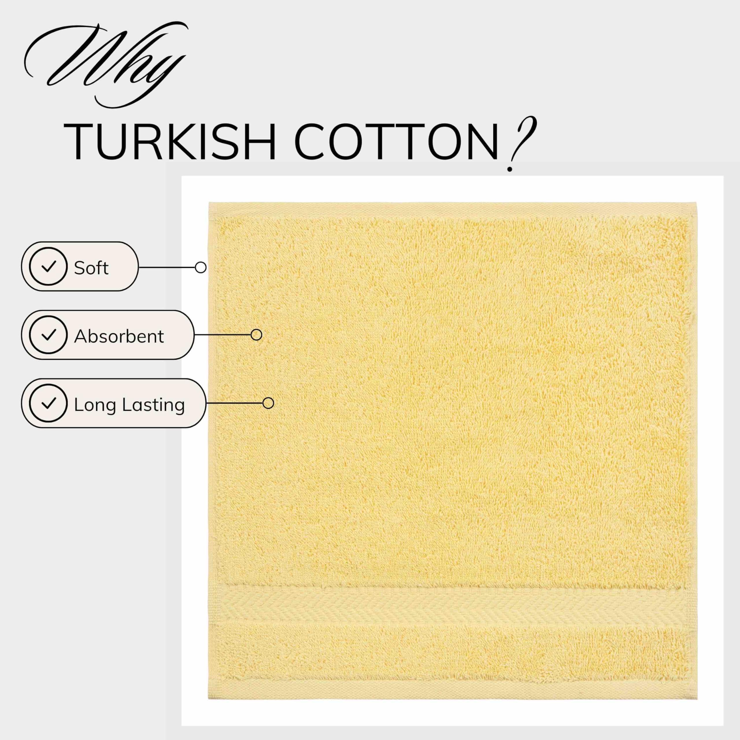 Textilom Washcloths For Body And Face - Hotel And Spa Quality & Soft & Absorbent & Quick Dry Wash Cloths For Your Body - 100% Tu