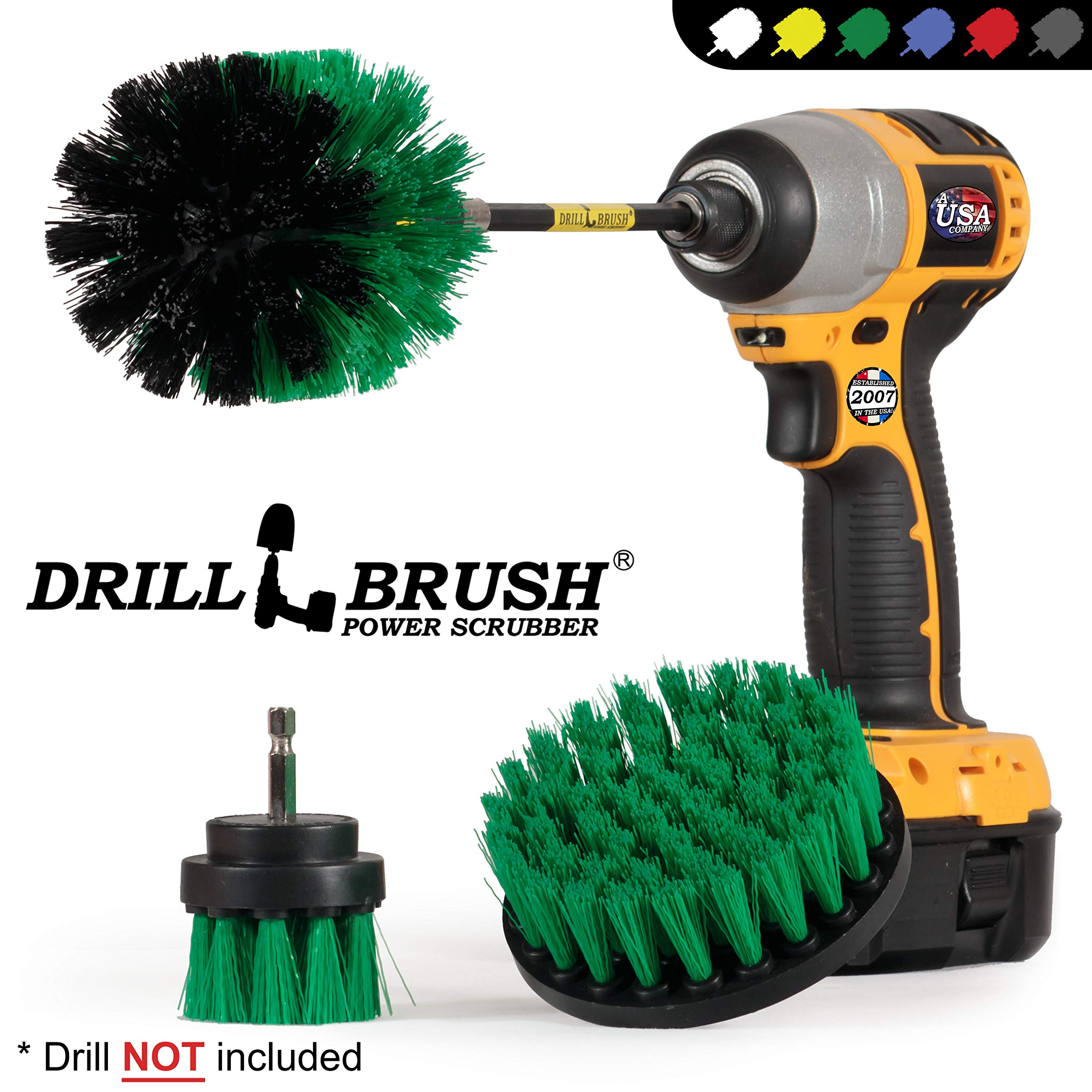 Drill Brush Household Cleaners - Kitchen Cleaning Supplies - Oven Scrub Brush - Stove Top Cleaner Kit - Countertop Cleaning Tool