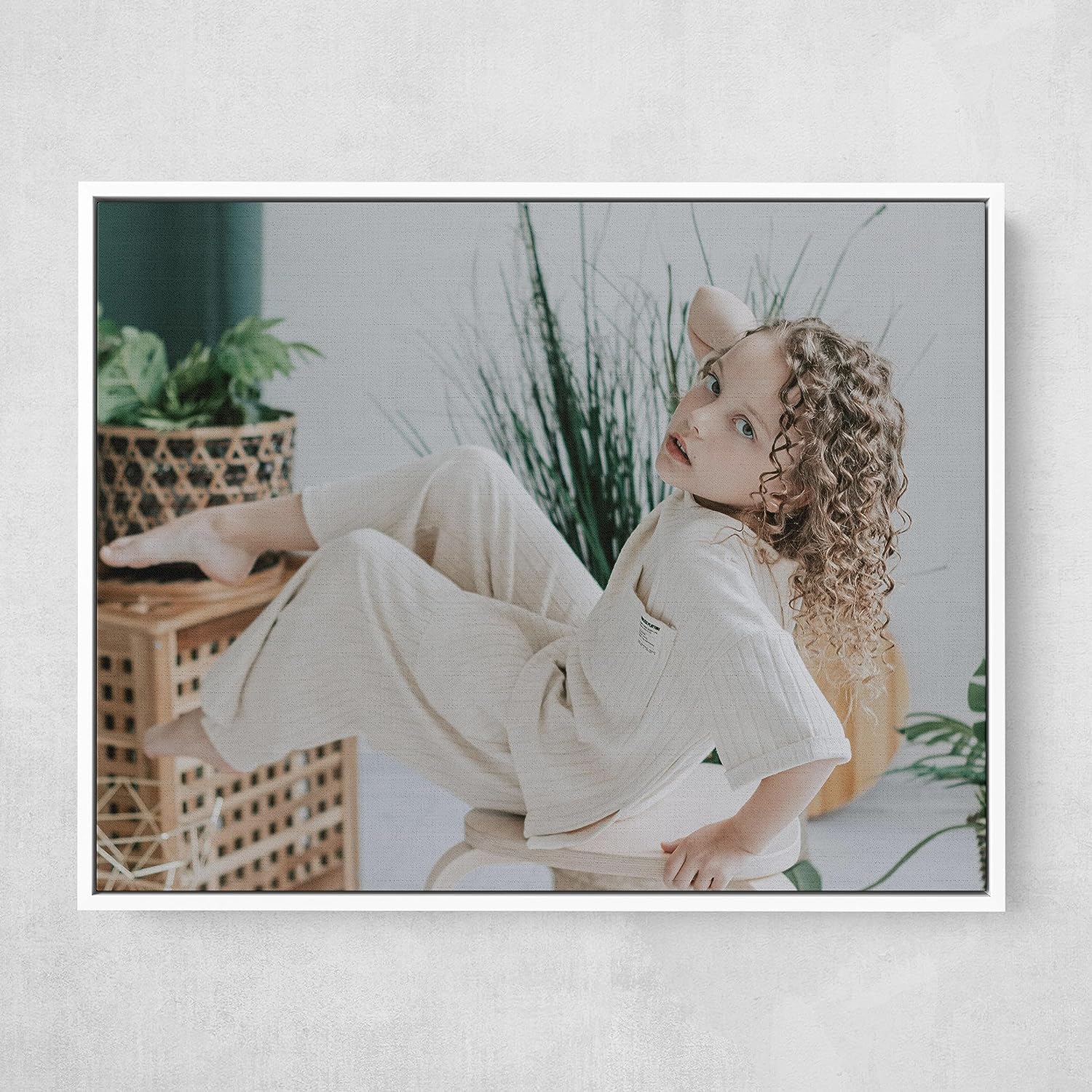 Personalized Custom Canvas Prints: Photo On Canvas (White 24X36) Transform Your Photos Into Stunning Framed Wall Art Digitally P
