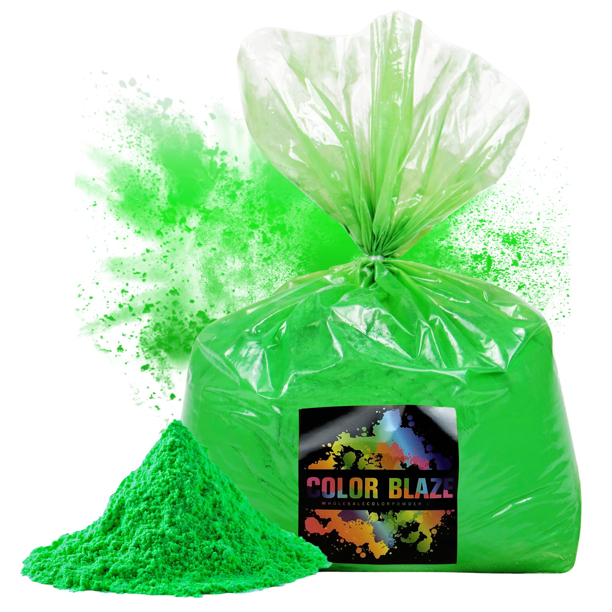Color Blaze Powder Color Blaze Holi Colored Powder - 5 Lbs Of Green Powdered Color - For ...