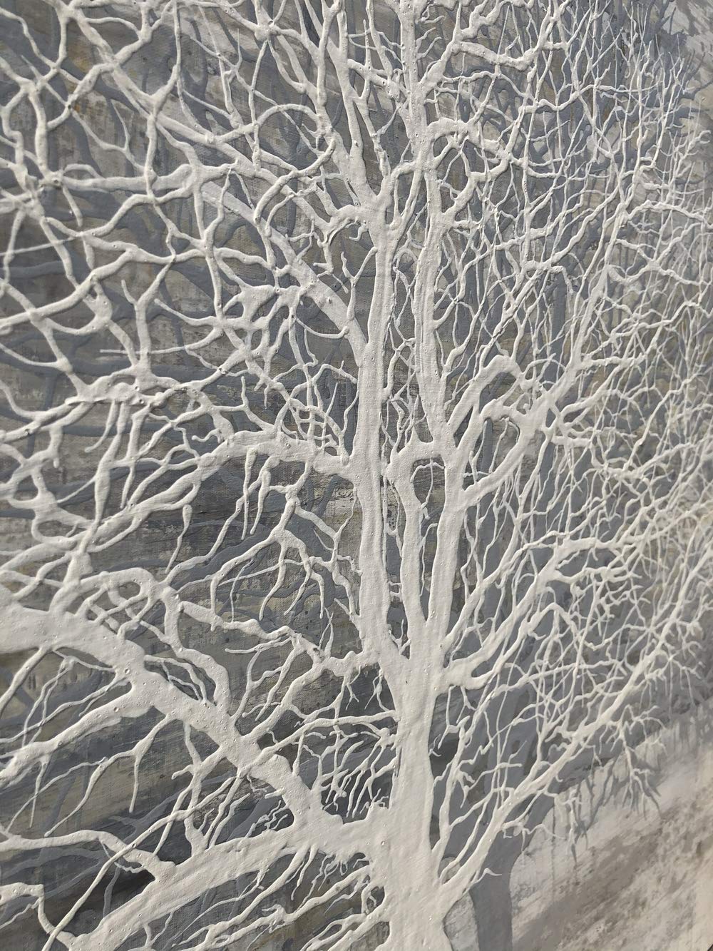 Yihui Arts Abstract Trees Painting Canvas Prints Wall Art Decor Framed - Large Modern Giclee Art Print On Canvas Ready To Hang F