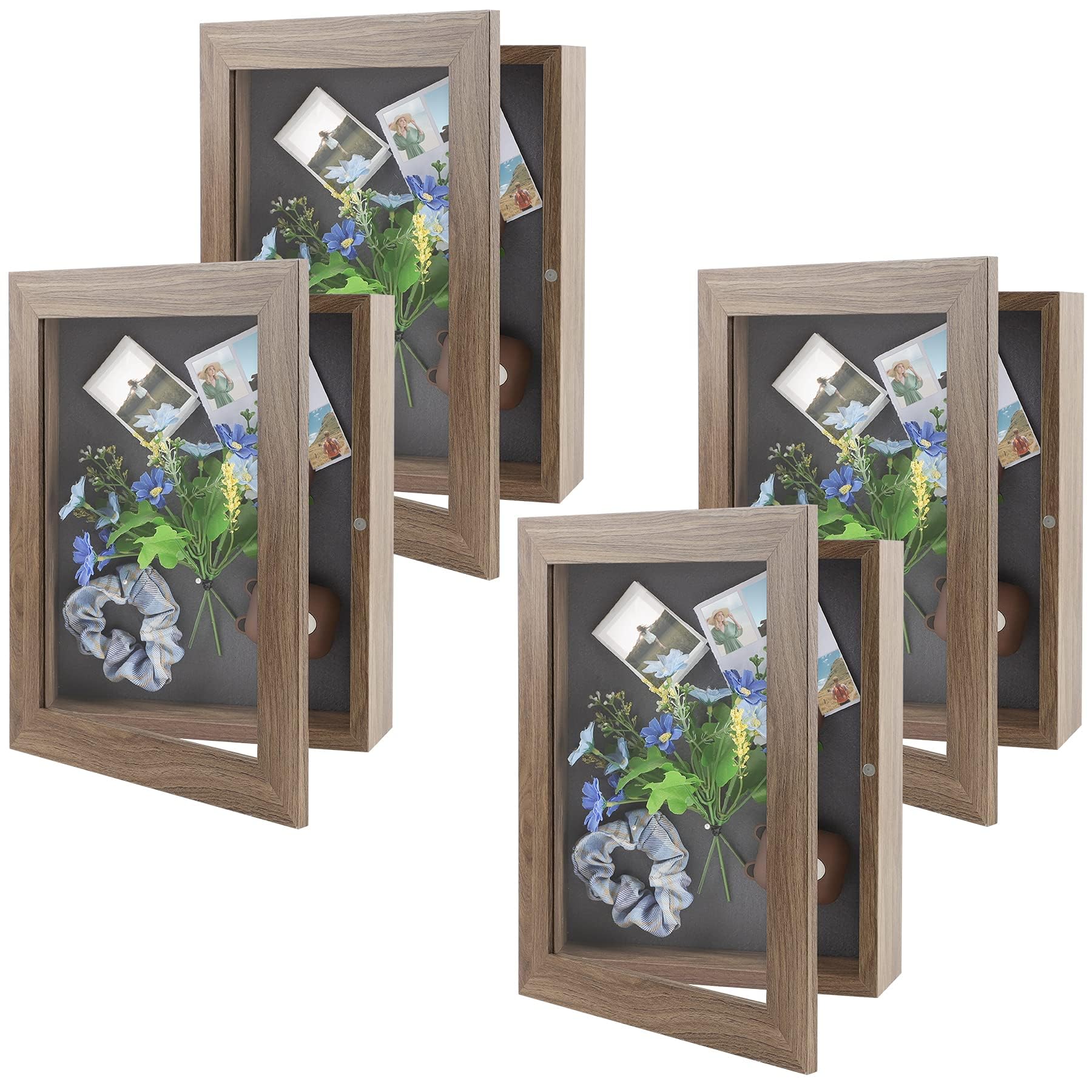 MBC Mat Board Center, 8x10.5 Shadow Box Case, Wall Display, Front-Opening, Great for Travel Souvenirs, Plane Tickets, Brochures(