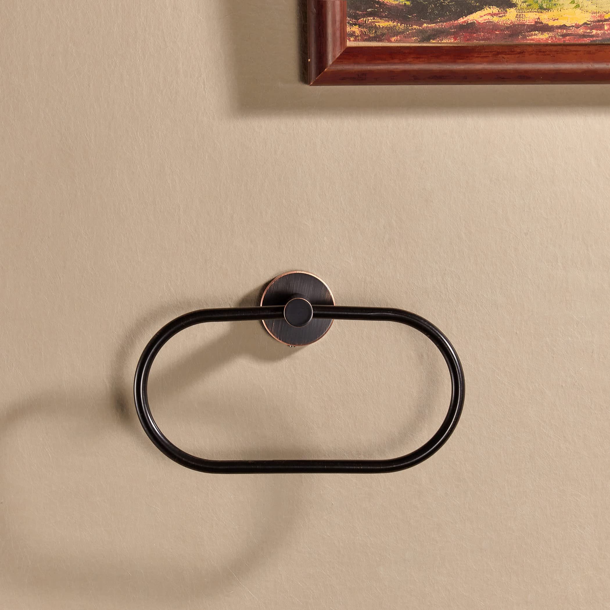 Bronze Toilet Paper Holder Hand Towel Holder, Oil Rubbed Towel Ring Toilet Tissue Holder Set, Farmhouse Toilet Paper Roll Holder