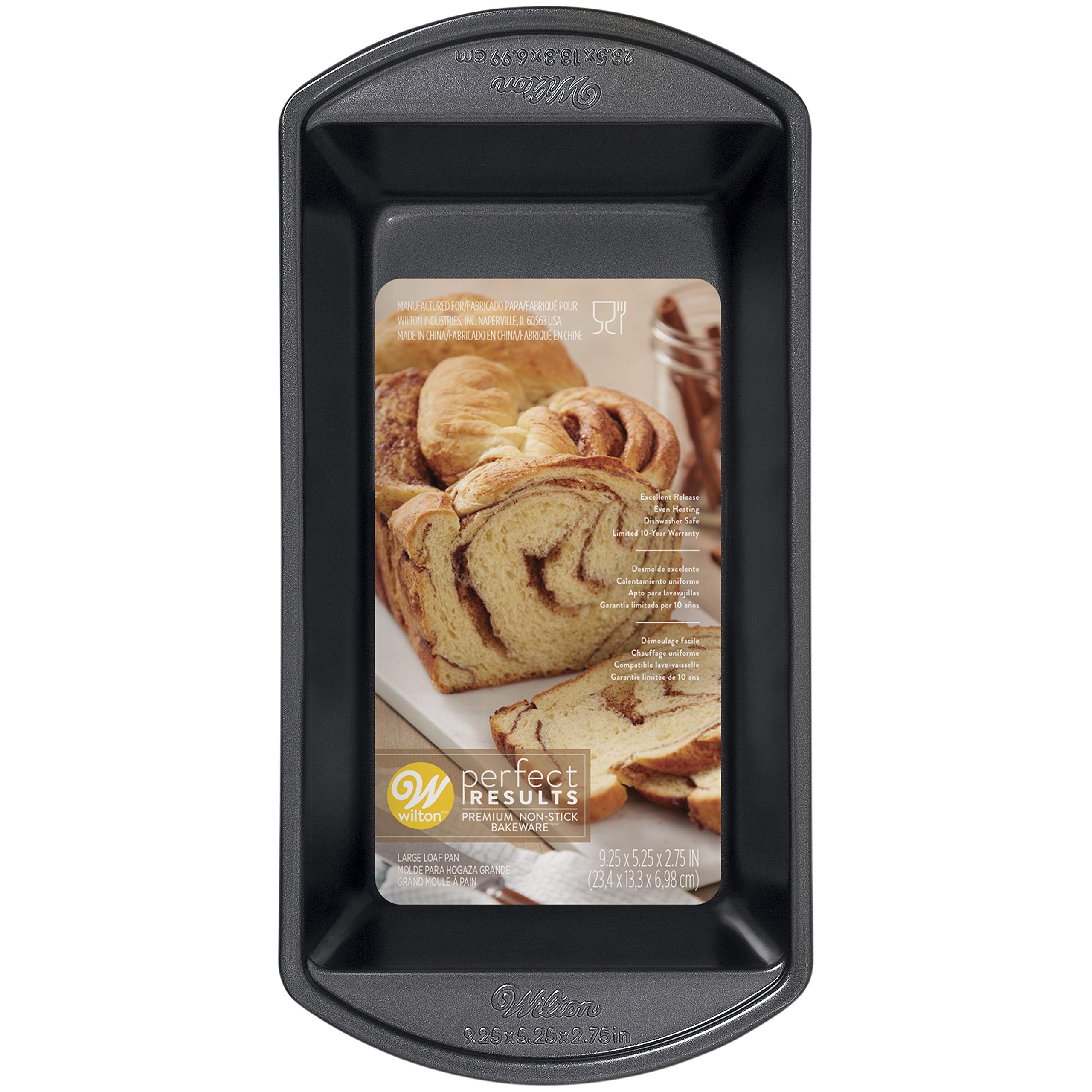 Wilton Perfect Results Large Nonstick Loaf Pan, 9.25 By 5.25-Inch, Silver