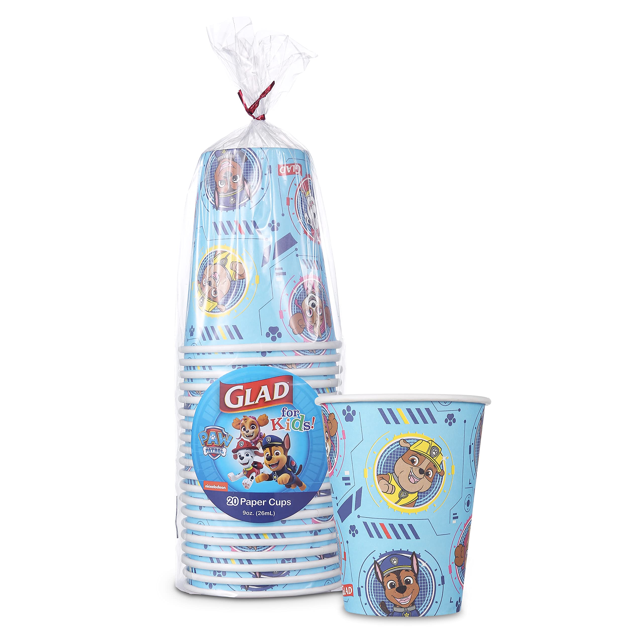 Glad For Kids Paw Patrol Paper Cups Disposable Paper Cups With Paw Patrol Design For Kids Heavy Duty Disposable Paper Cups For E