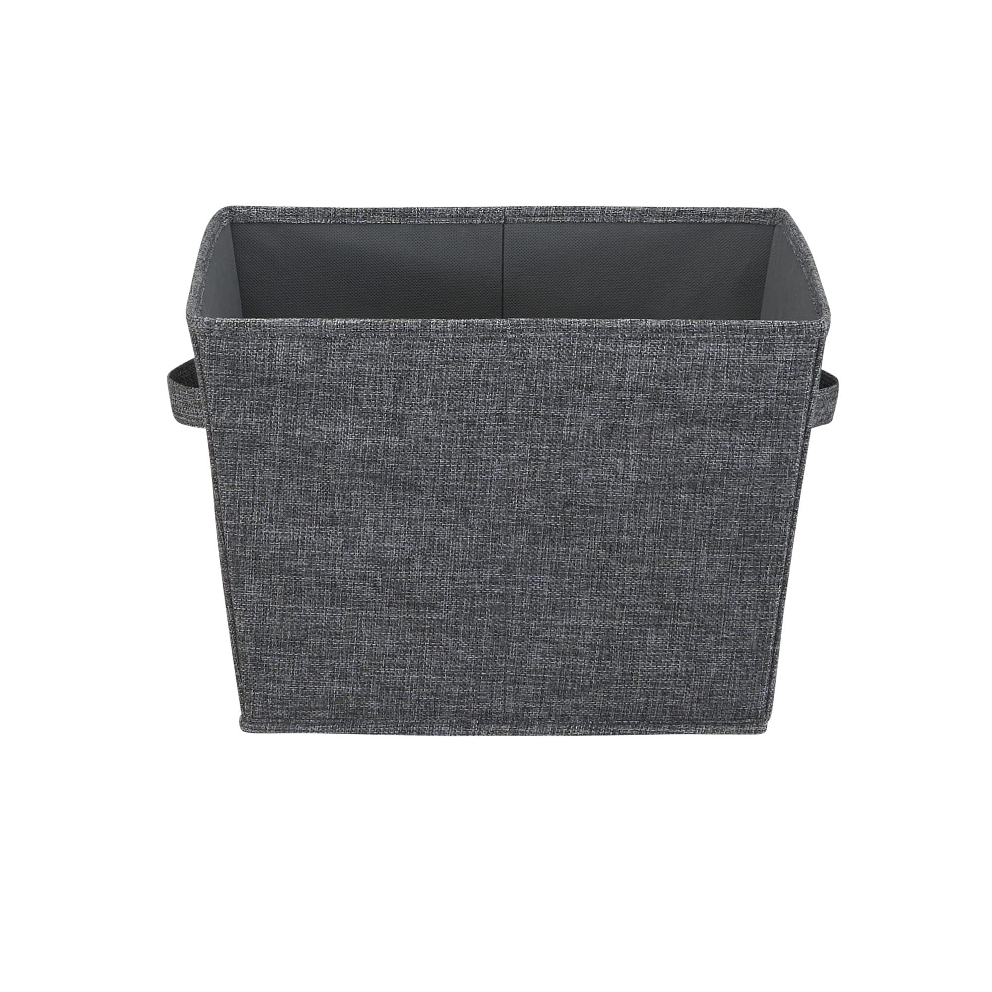 Household Essentials, Graphite 2 Pack Open Storage Bins, Medium-10 W X 11'' D