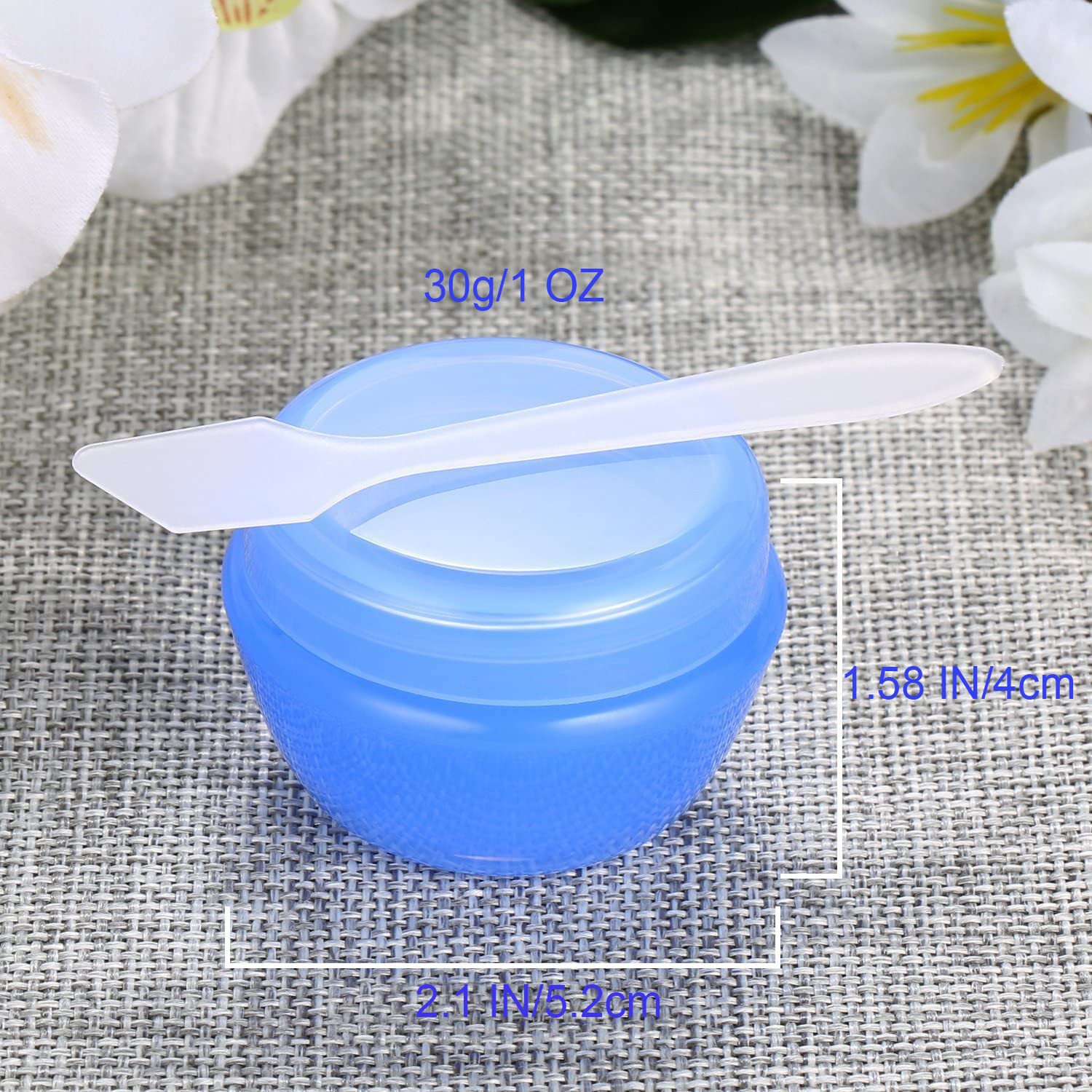 Veaide Travel Accessories Toiletry Containers, 1 Oz Plastic Little Jars For Creams, Compact Travel Size Containers With Leak Pro