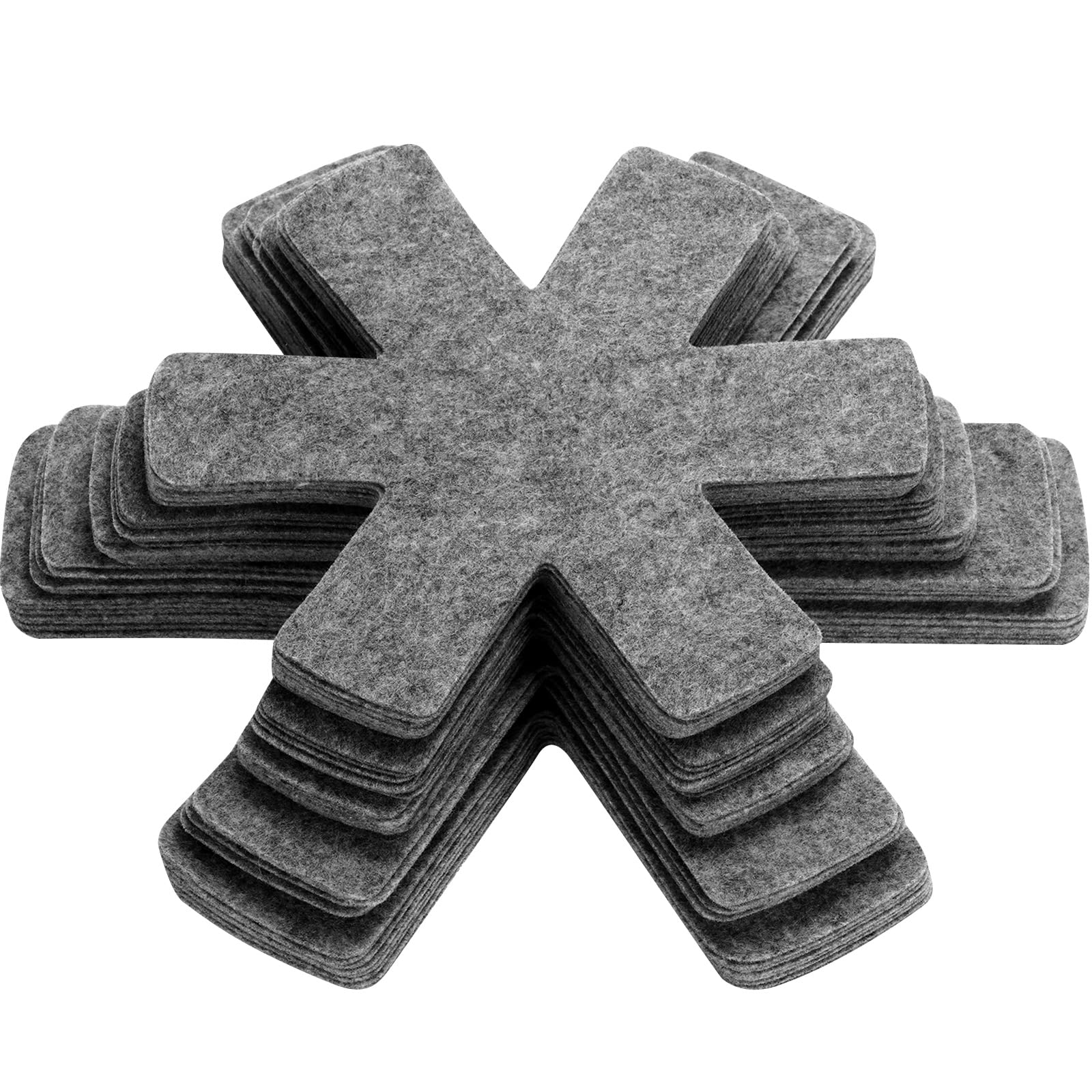 40 Pcs Pot And Pan Protectors, 5 Different Sizes Cookware Protector Pot Dividers Stacking Separators Pads For Protecting And Sep