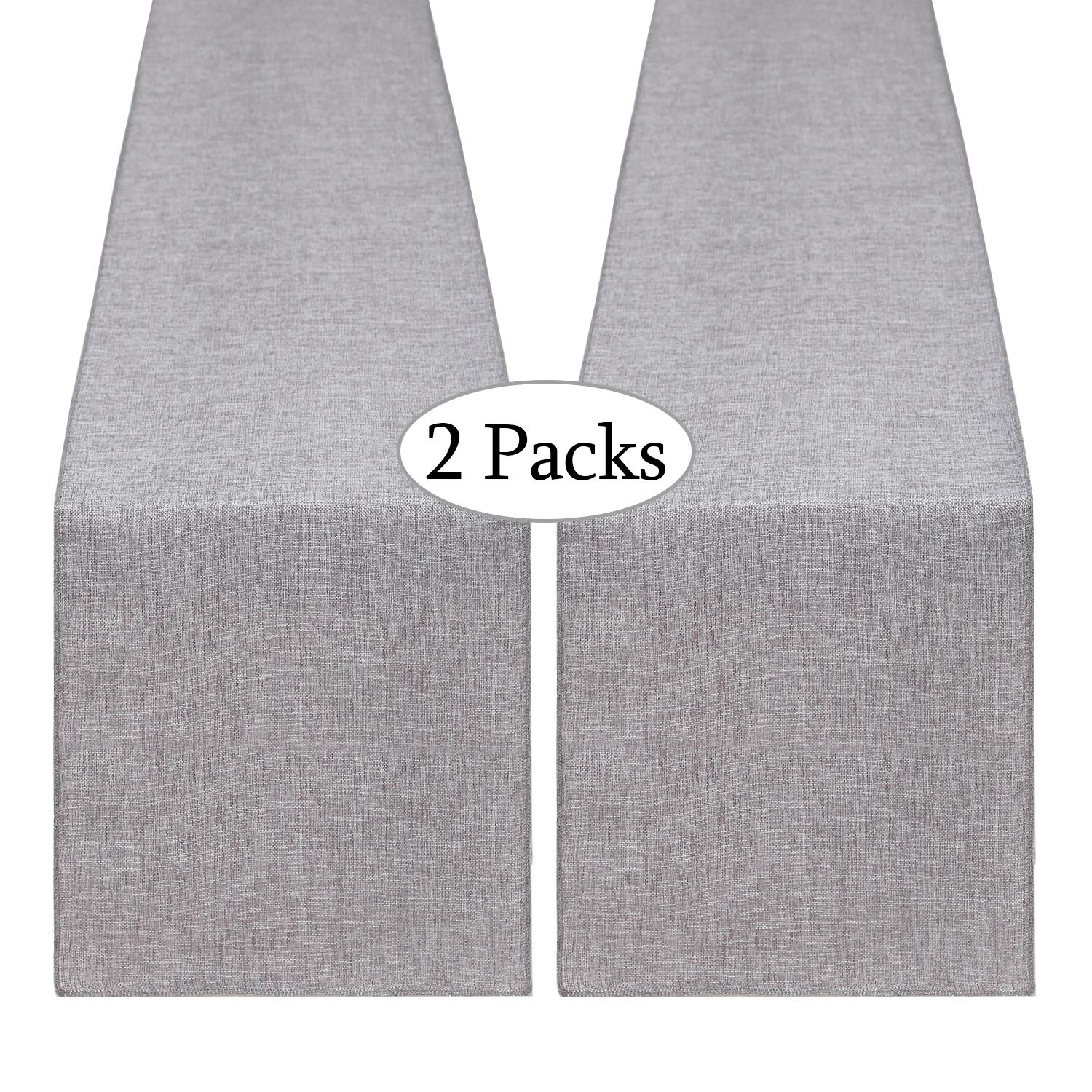 Natural Jute Table Runner Burlap Table Rolls Runner Party Table Chair Sashes Gray Rectangular Rustic Wedding Decoration 12X84Inc