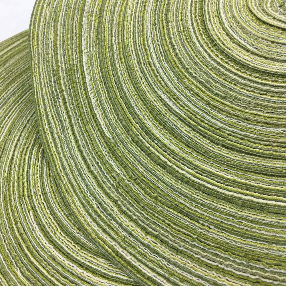 Red-A,Placemats,Round Placemats For Dining Table Set Of 4 Woven Heat Resistant Non-Slip Kitchen Table Mats Diameter 14 Inch(Gree