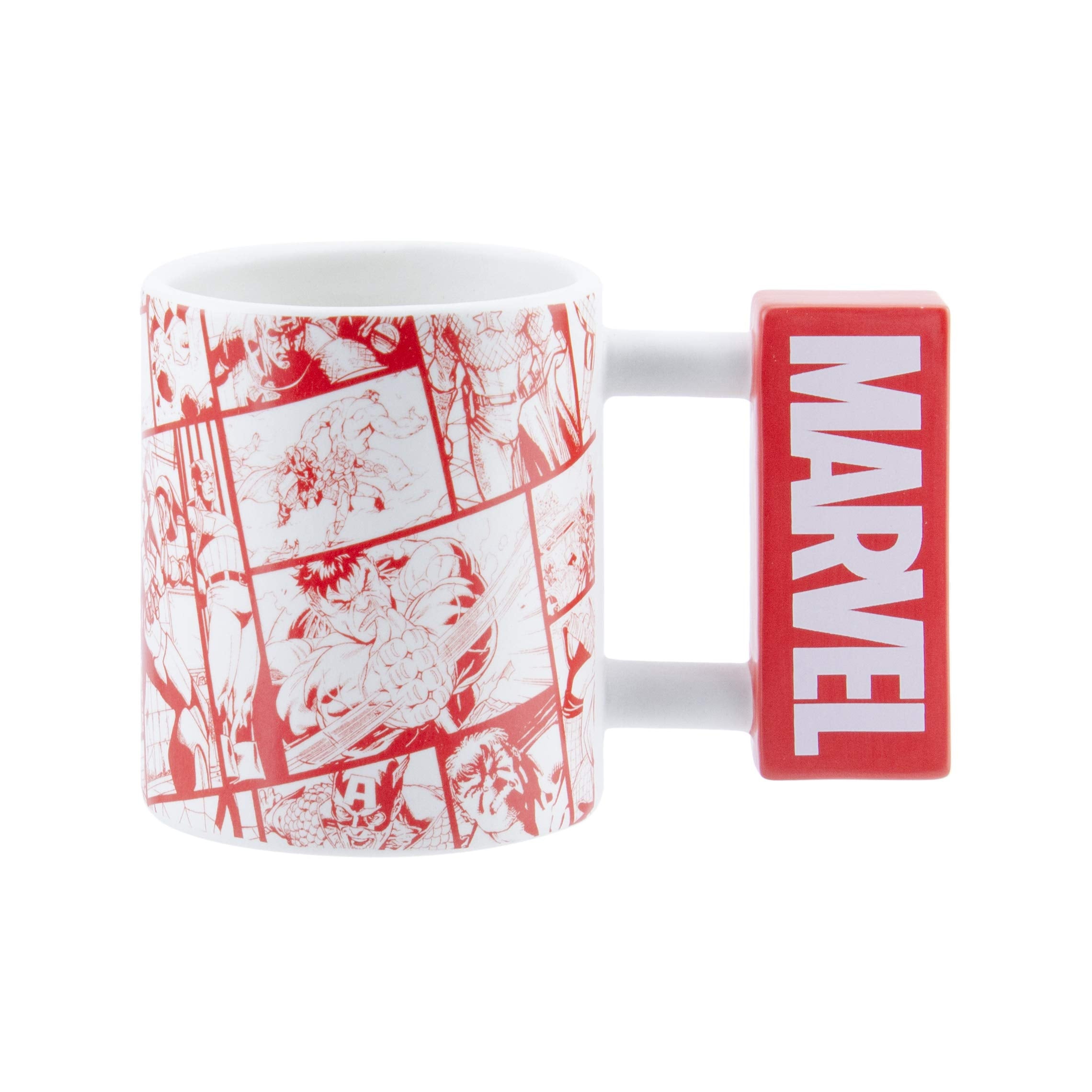 Paladone Marvel Logo Shaped Iron Mug - Officially Licensed Merchandise, Multicolor, Pp7977Mc