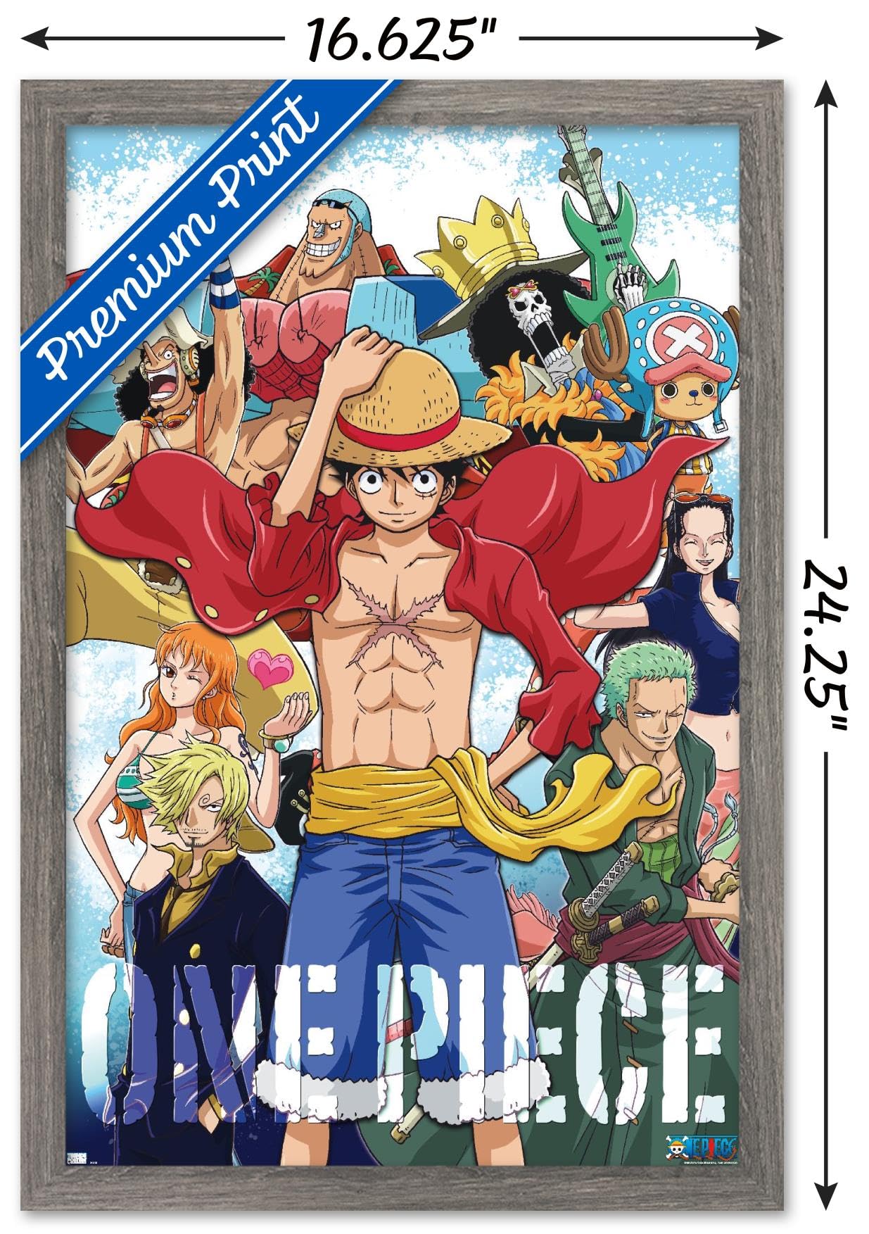 Trends International One Piece - Crew Wall Poster, 22.4L X 14.7W, Barnwood Framed Version