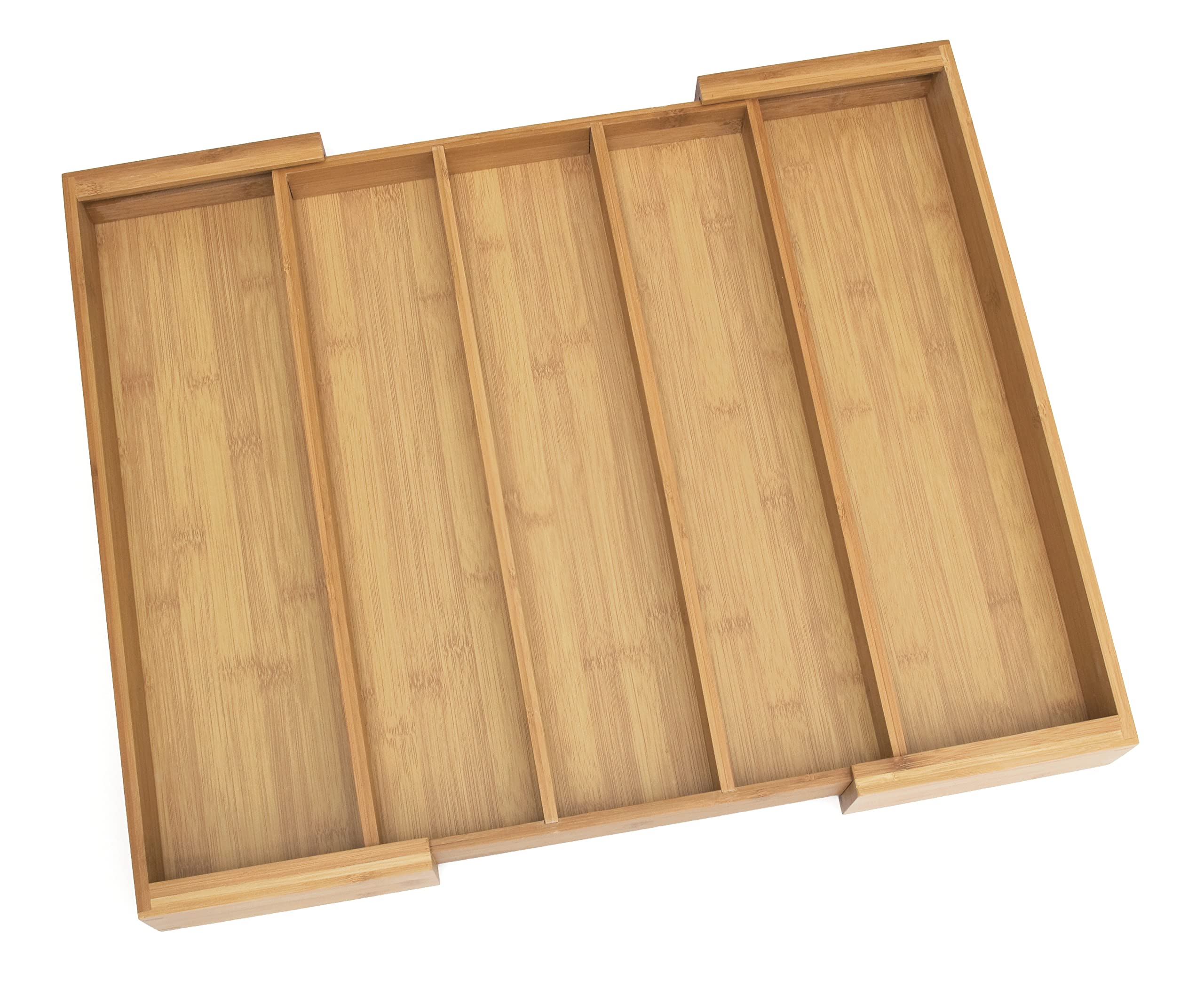 Lipper International 8892 Bamboo Wood Expandable To 22-1/4'' Utensil Organizer
