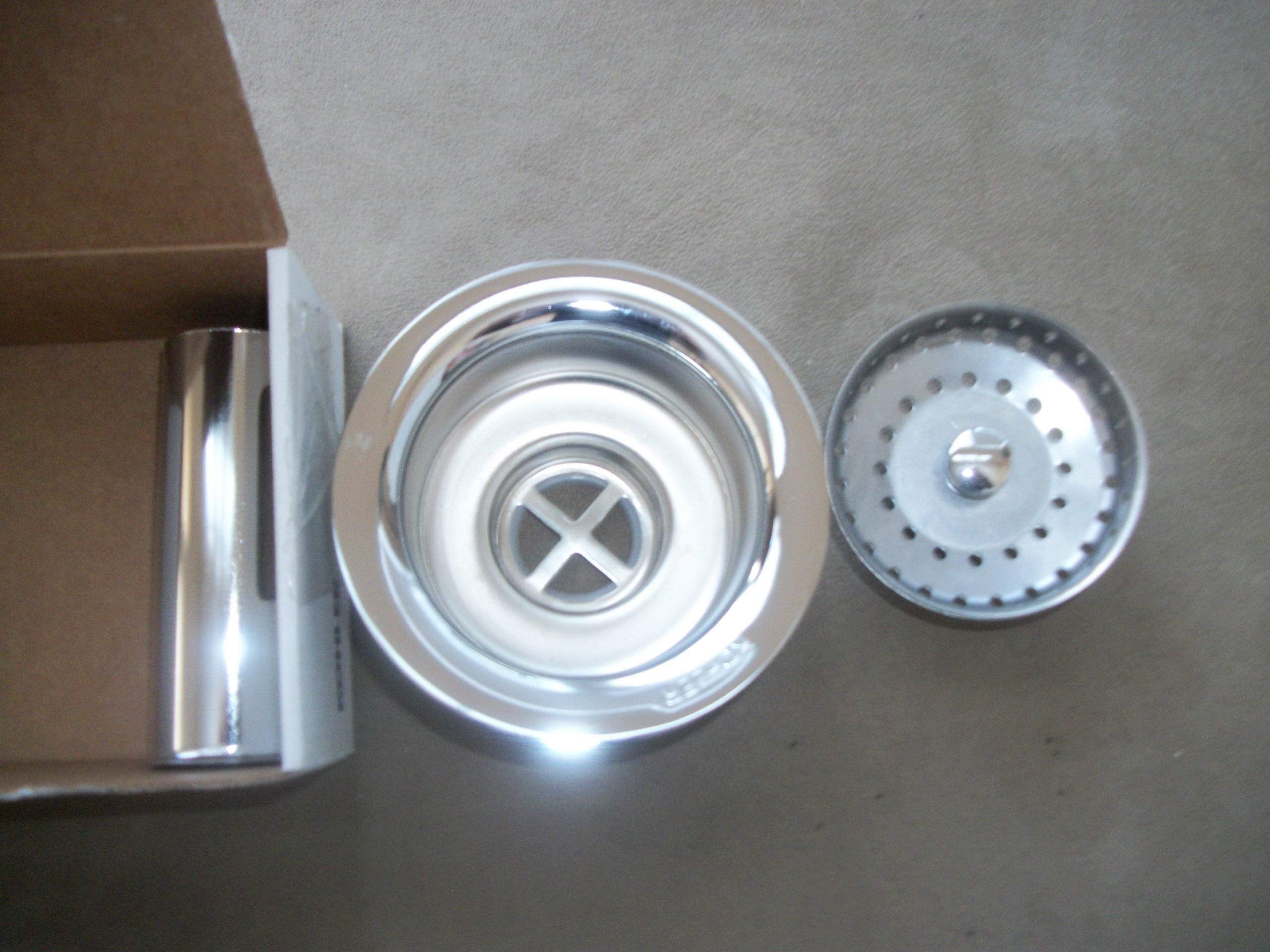 Kohler 122456 K-8813-Cp Stainless Steel Sink Strainer, Polished Chrome,3.5''