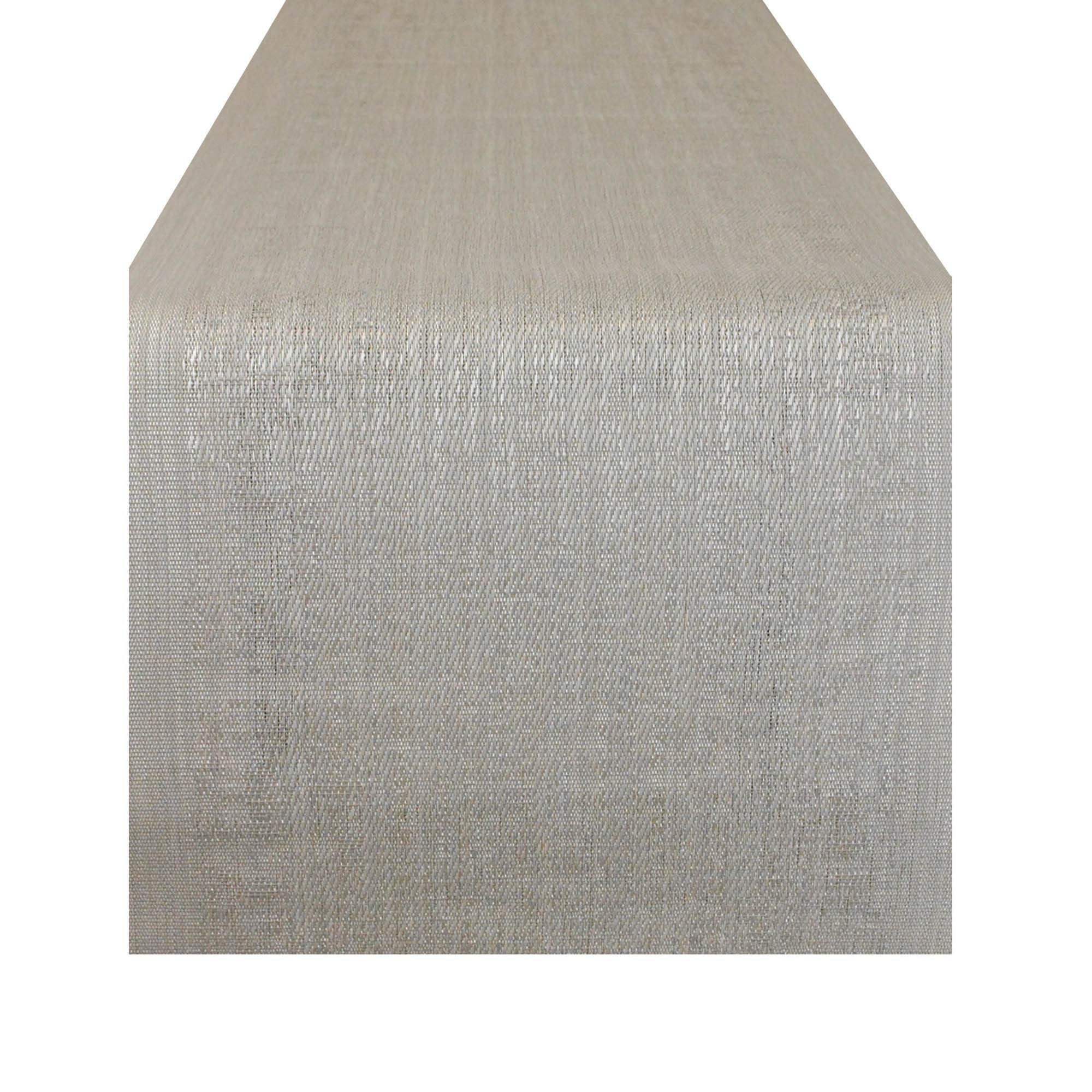 DII PVC Tabletop Collection Woven Indoor/Outdoor, Table Runner, 13x72, Gray