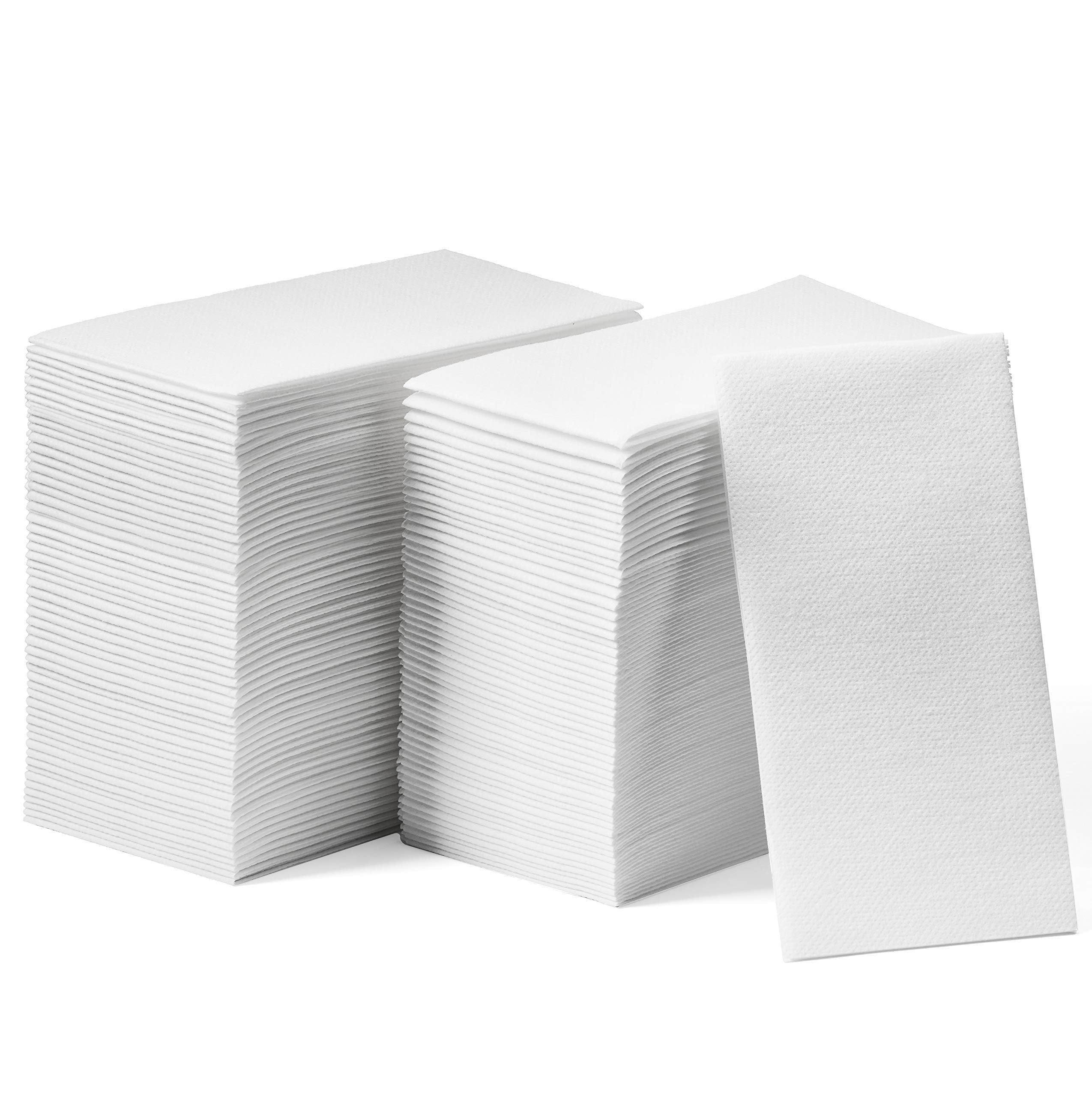 Lintext Disposable Linen-Feel Guest Towels - 12'' X 17'' Cloth-Like Hand Towels - Made In Usa, Soft And Absorbent Paper Napkin F