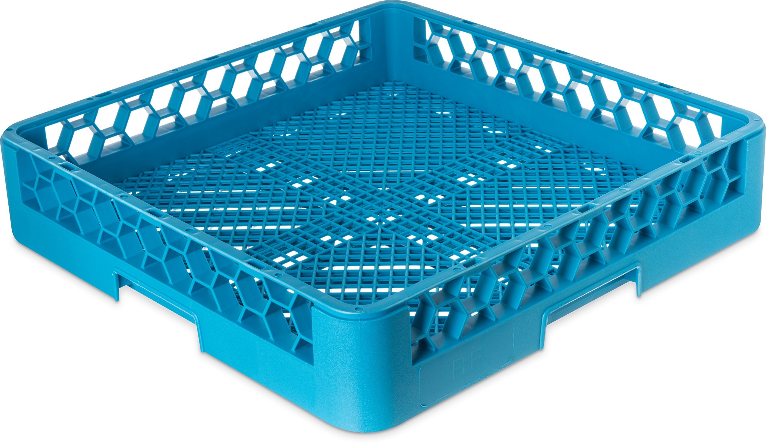 Carlisle Foodservice Products Opticlean Flatware Rack Dishwashing Tray For Kitchens And Restaurants, Plastic, 18.25 Inches, Blue
