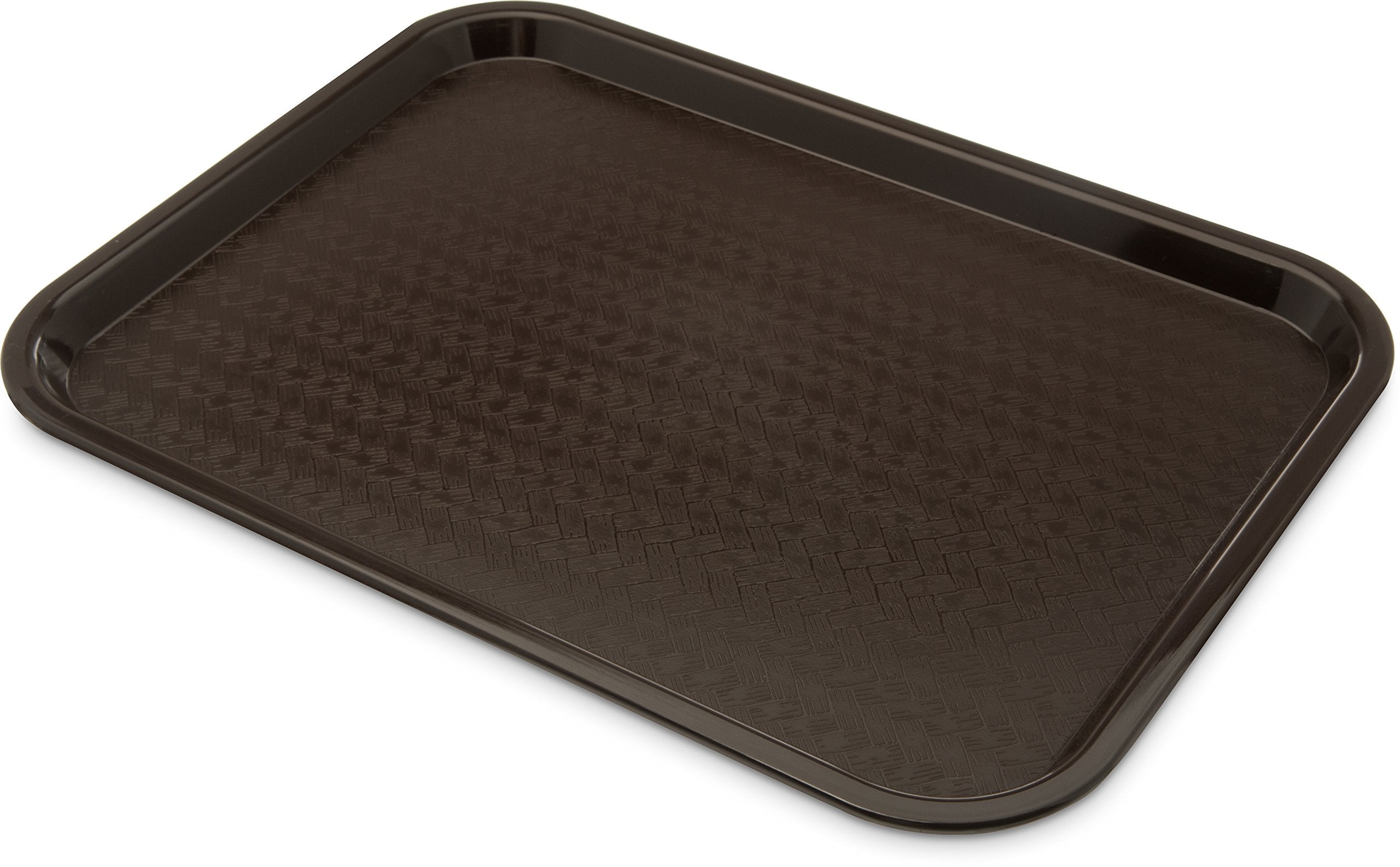 Carlisle FoodService Products CT121669 Caf   Standard Cafeteria / Fast Food Tray, 12 x 16, Chocolate