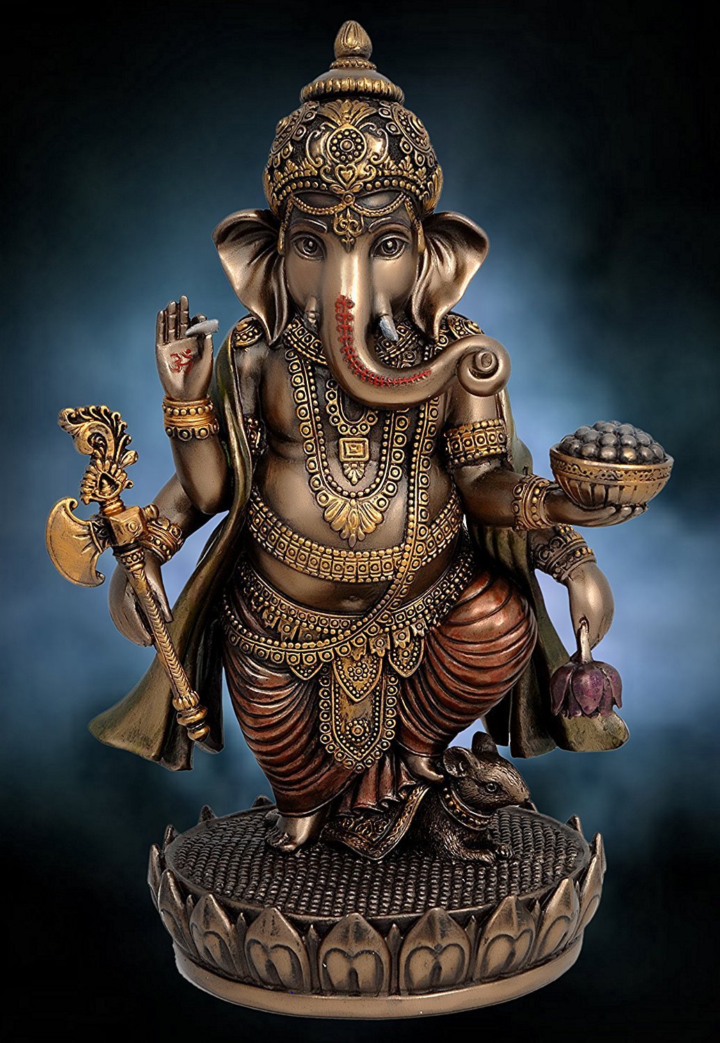 Idol Collections 8 Inches Lord Ganesh In Bonded Bronze