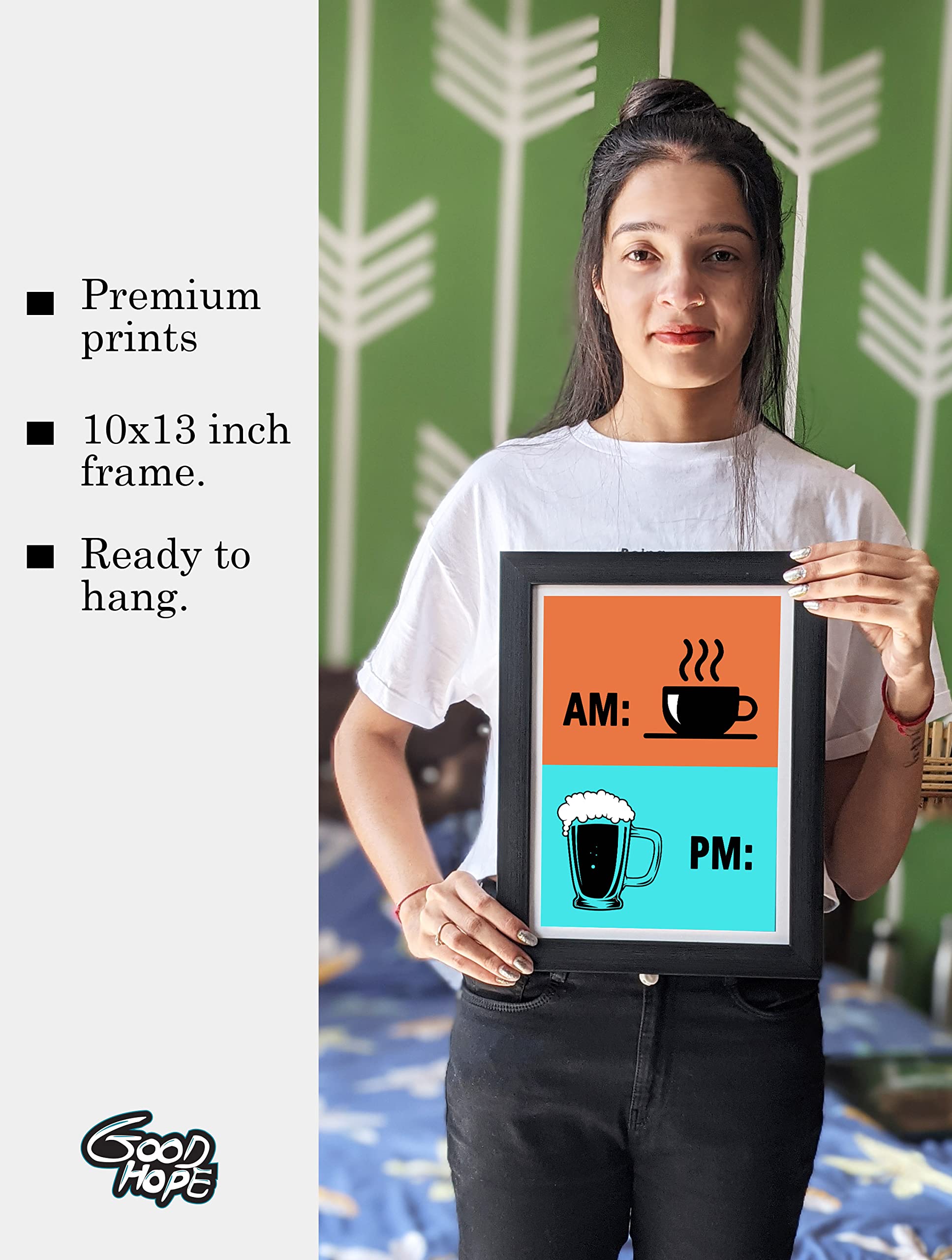 Good Hope -Funny Quote Photo Frame For Wall, Restaurants, Bar, Kitchen, Room & Office Decoration Poster Framed (10 Inch X 13 Inc