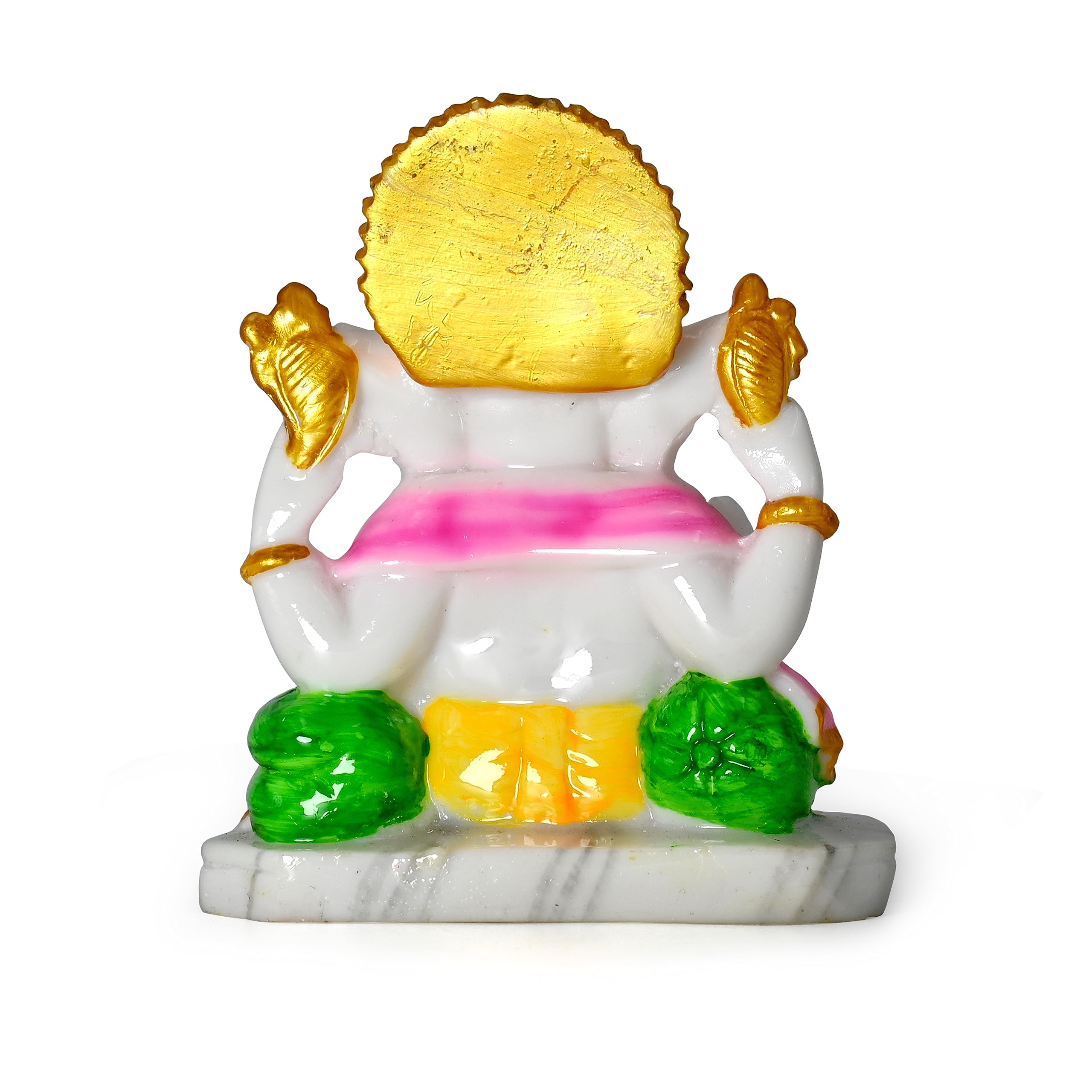 TRILOK IDOLS Ganesha Idol Handmade Marble Dust | Vinayaka Statue | Ganpati Statue | Ganesh ji murti | Ganesh Idol for Pooja Room