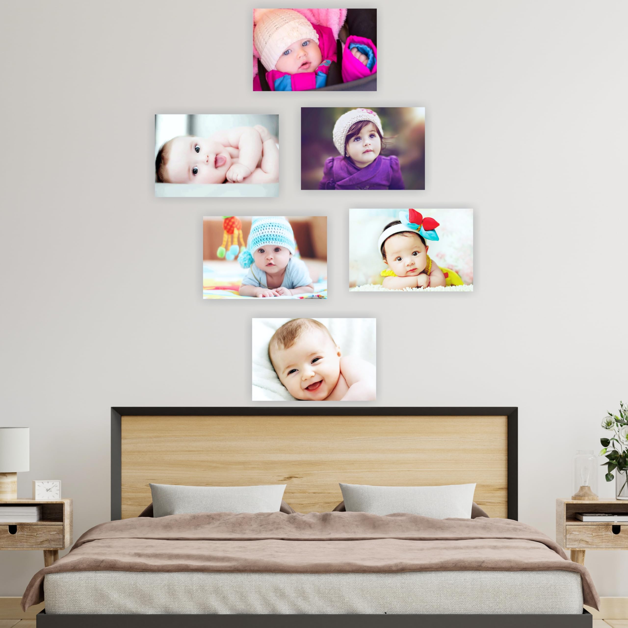 Giant Innovative Set Of 6 Cute Baby Poster | Poster For Pregnant Women | Hd Baby Wall Poster For Room Decor, Cq04 Multicolour, 1