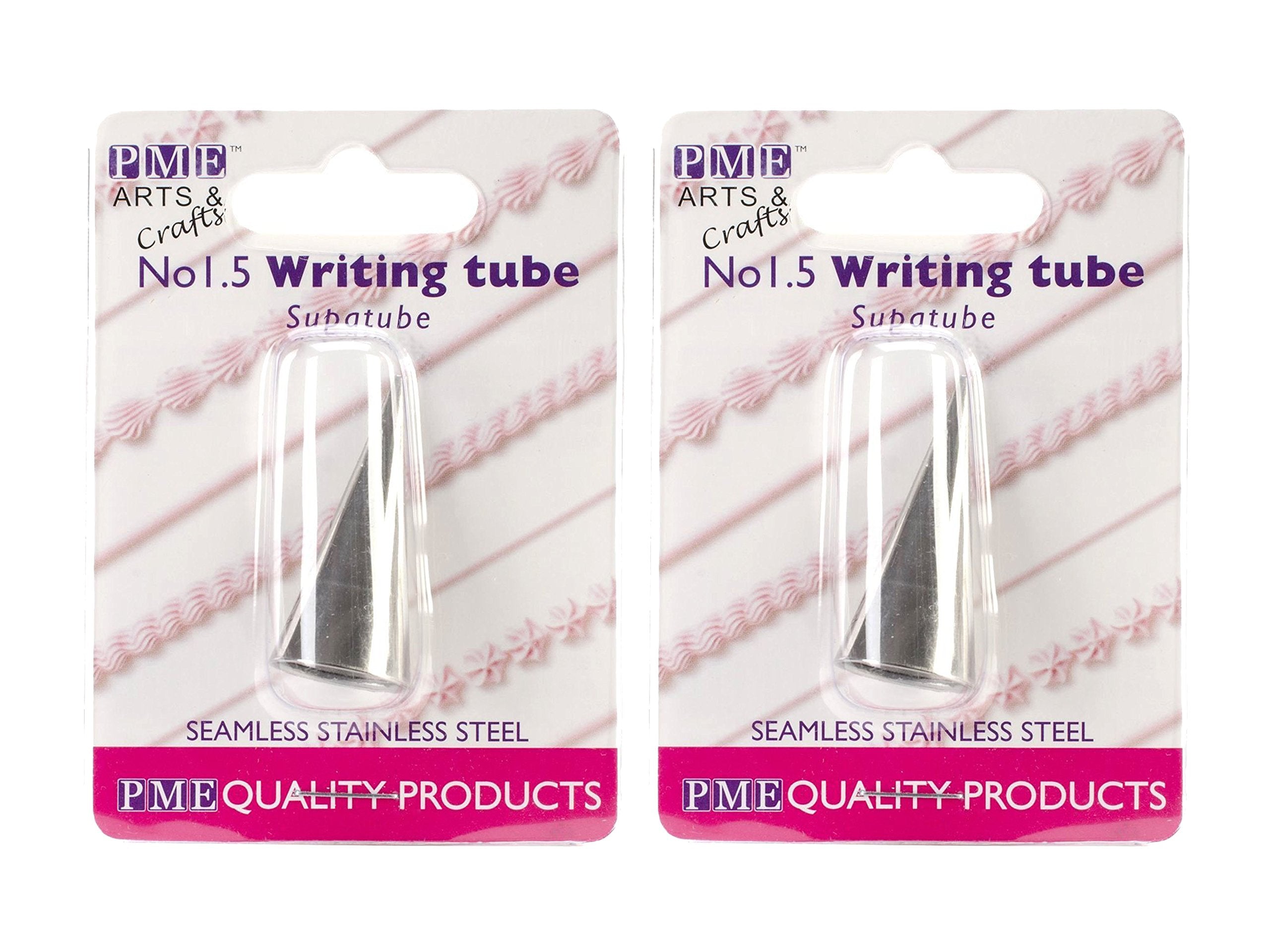 Pme Seamless Stainless Steel Supatube, Writer No. 1.5 (Pack Of 2)