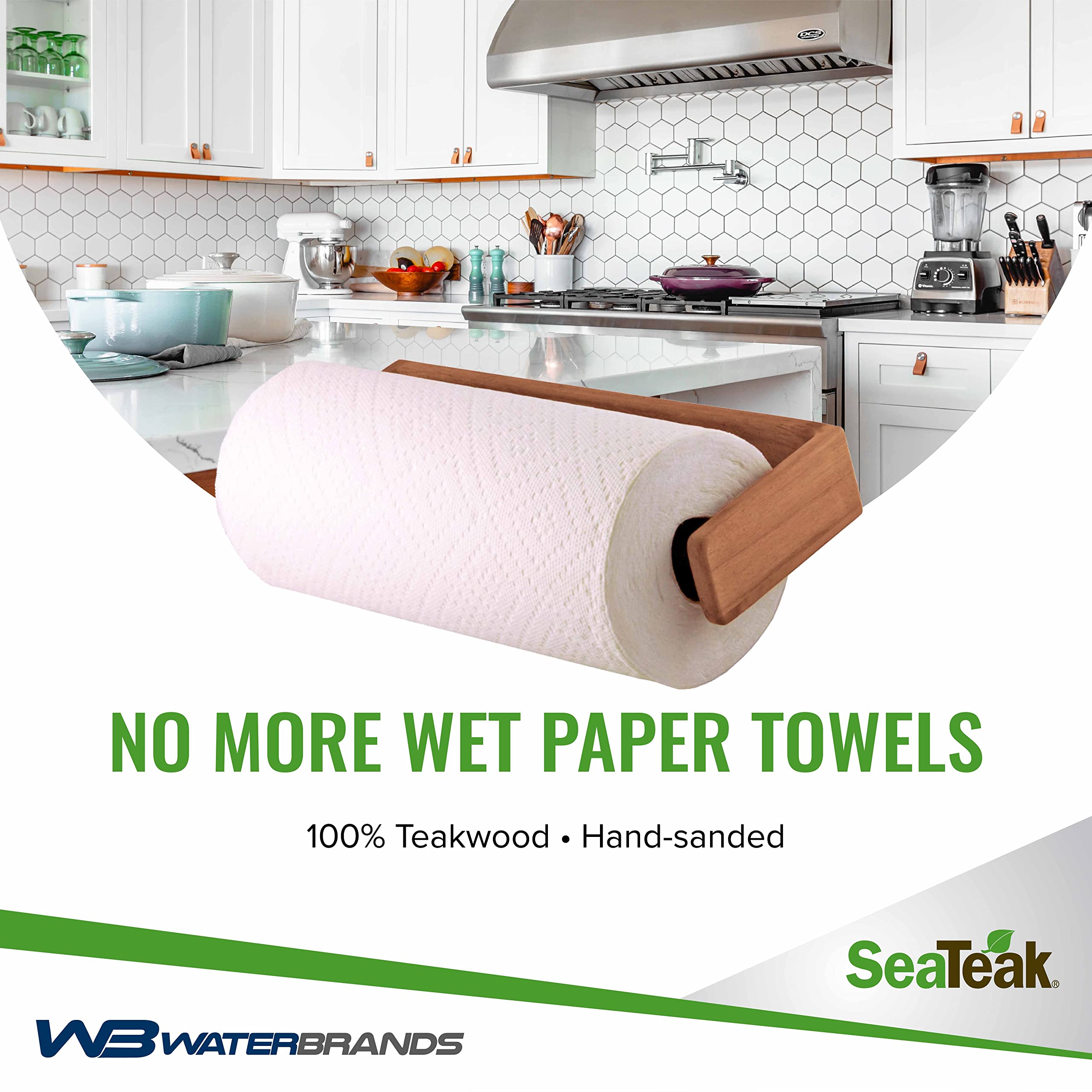 Whitecap Teak Wall-Mount Paper Towel Holder