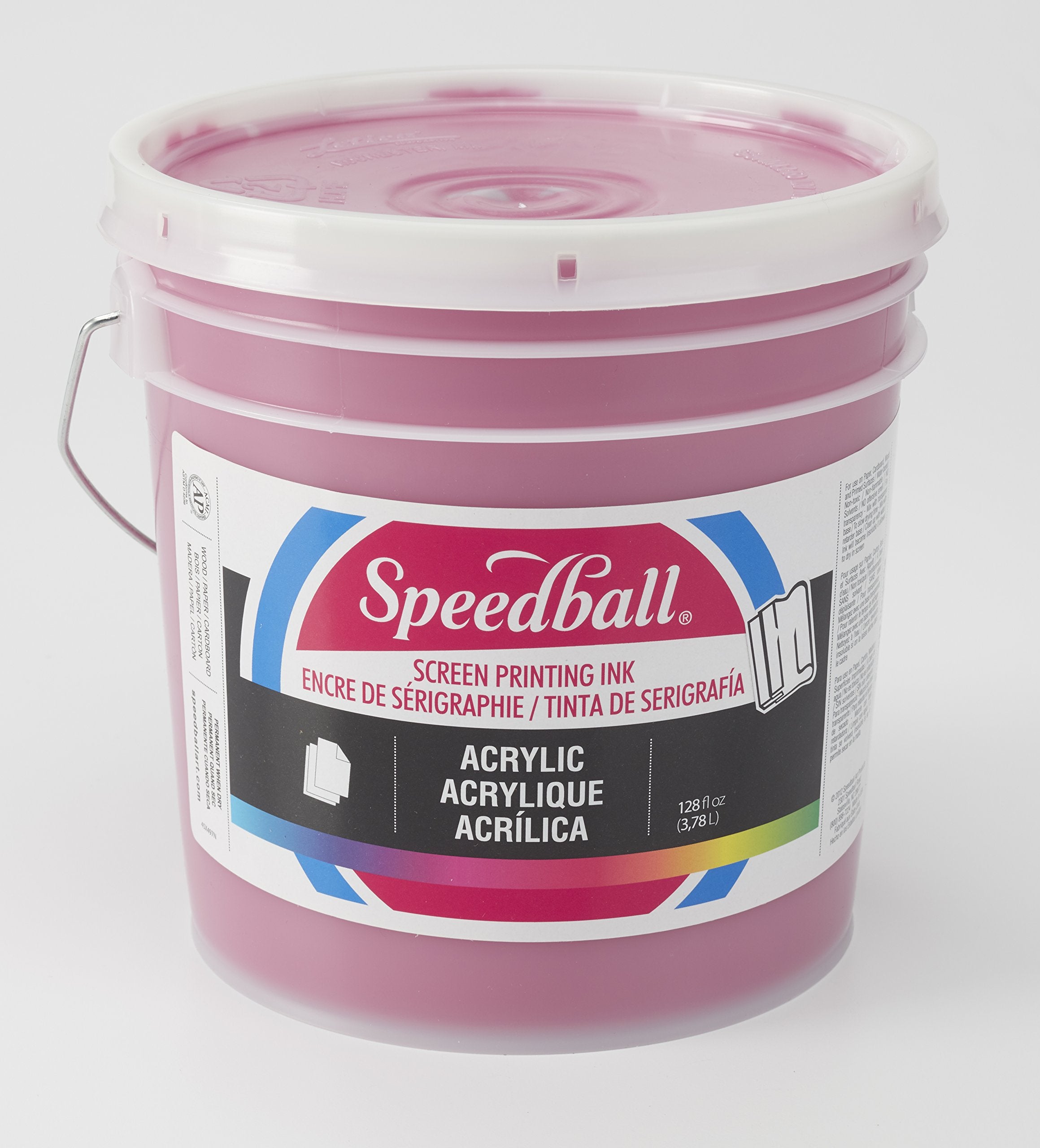 Speedball Acrylic Screen Printing Ink, 128-Ounce, Process Magenta