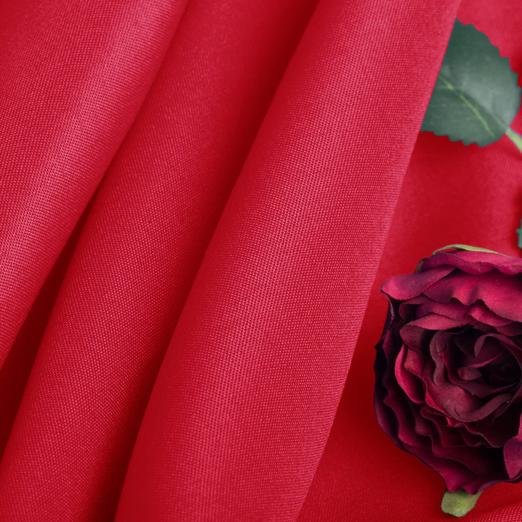 Ascoza 2Pack 60X120 Inch Red Rectangular Tablecloth 6 Feet Table Cloth In Polyester Fabric For Wedding/Banquet/Restaurant/Partie