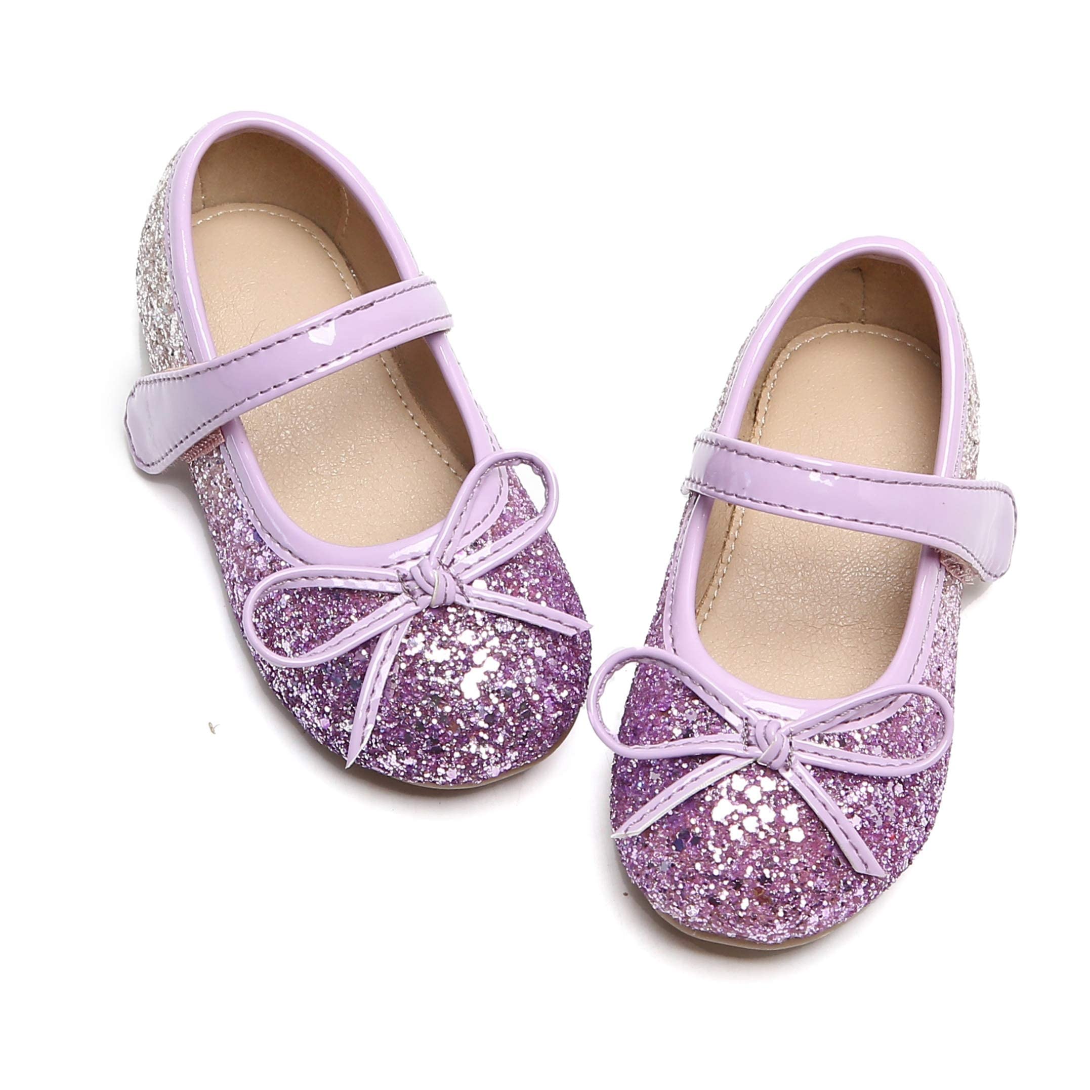 Otter Momo Toddlerlittle Girls Mary Jane Ballerina Flats Shoes Slip-On School Party Dress Shoes