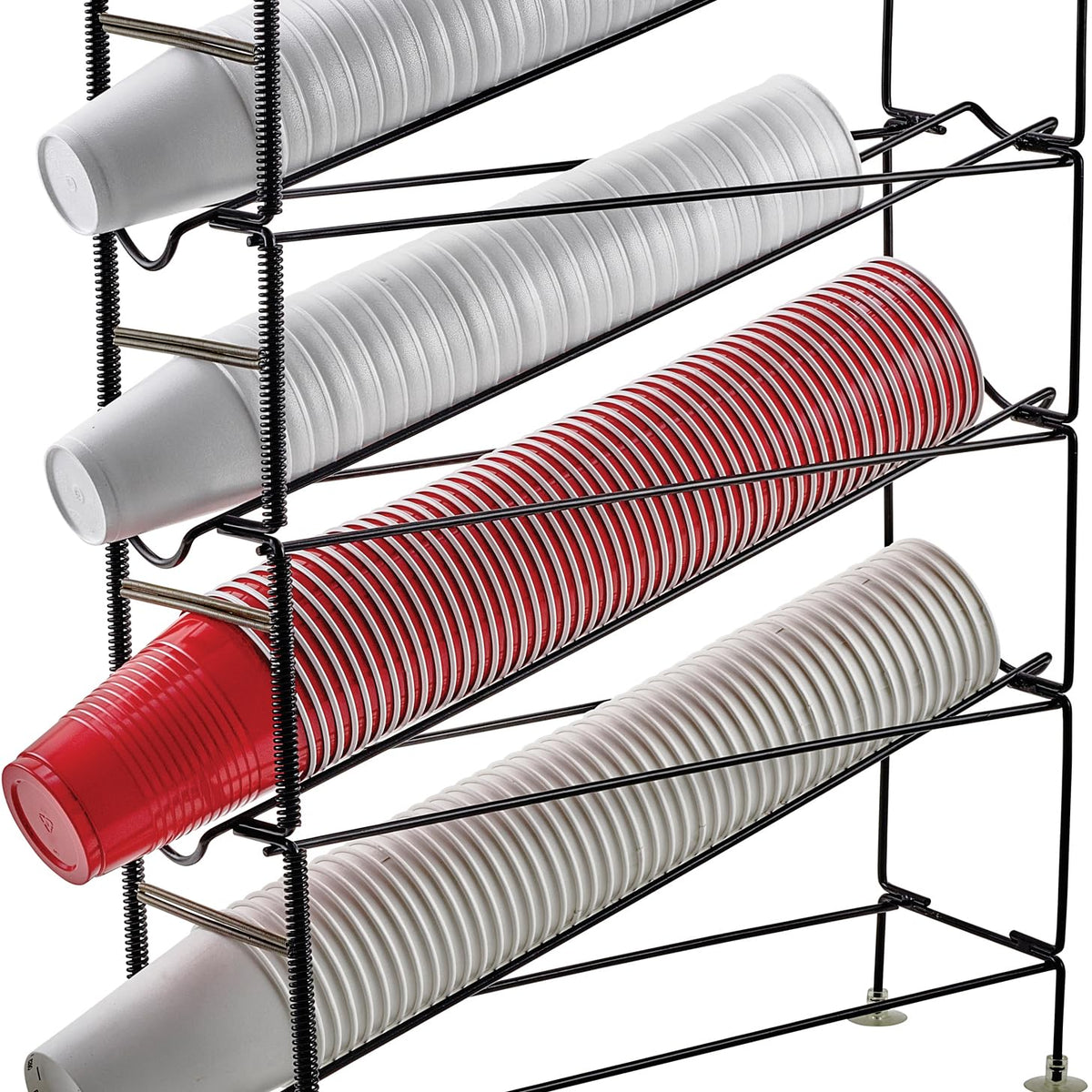 Dispensing Measure Rack Winco Cdr-4 4-Tier Cup Dispensing Rack – Homenkitchenshop