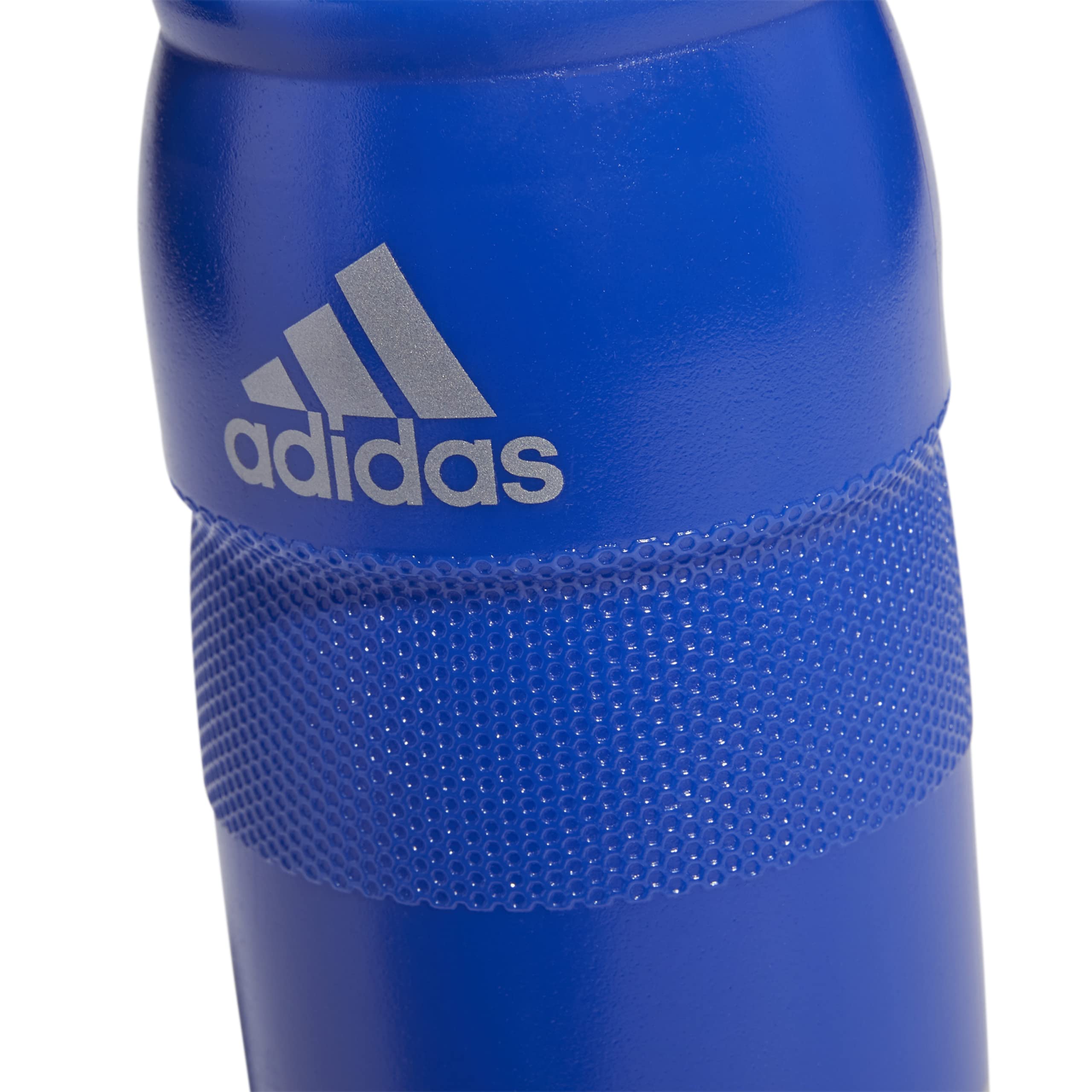 Adidas 750 Ml (28 Oz) Stadium Refillable Plastic Sport Water Bottle, Bold Blue/Silver Metallic, One Size