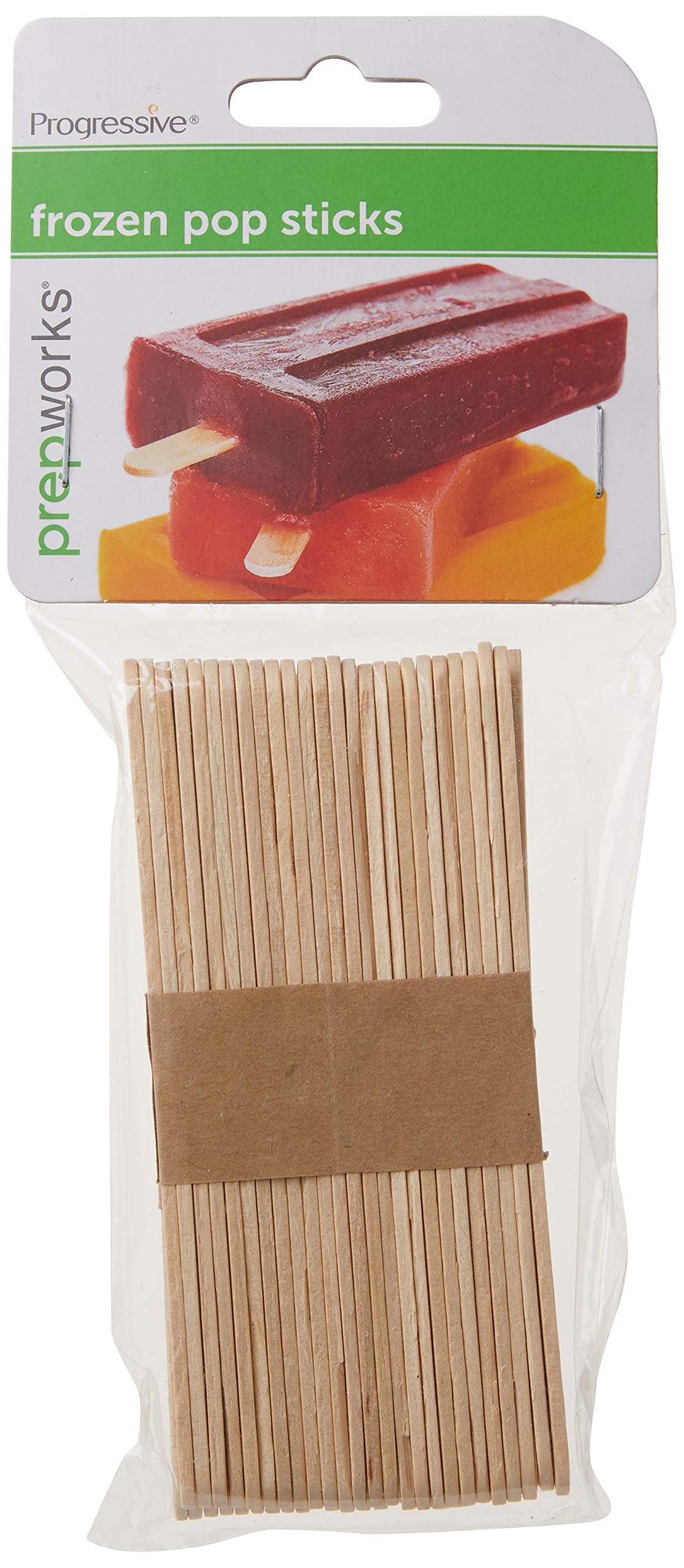 Prepworks By Progressive Wood Freezer Pop Sticks - 50 Count