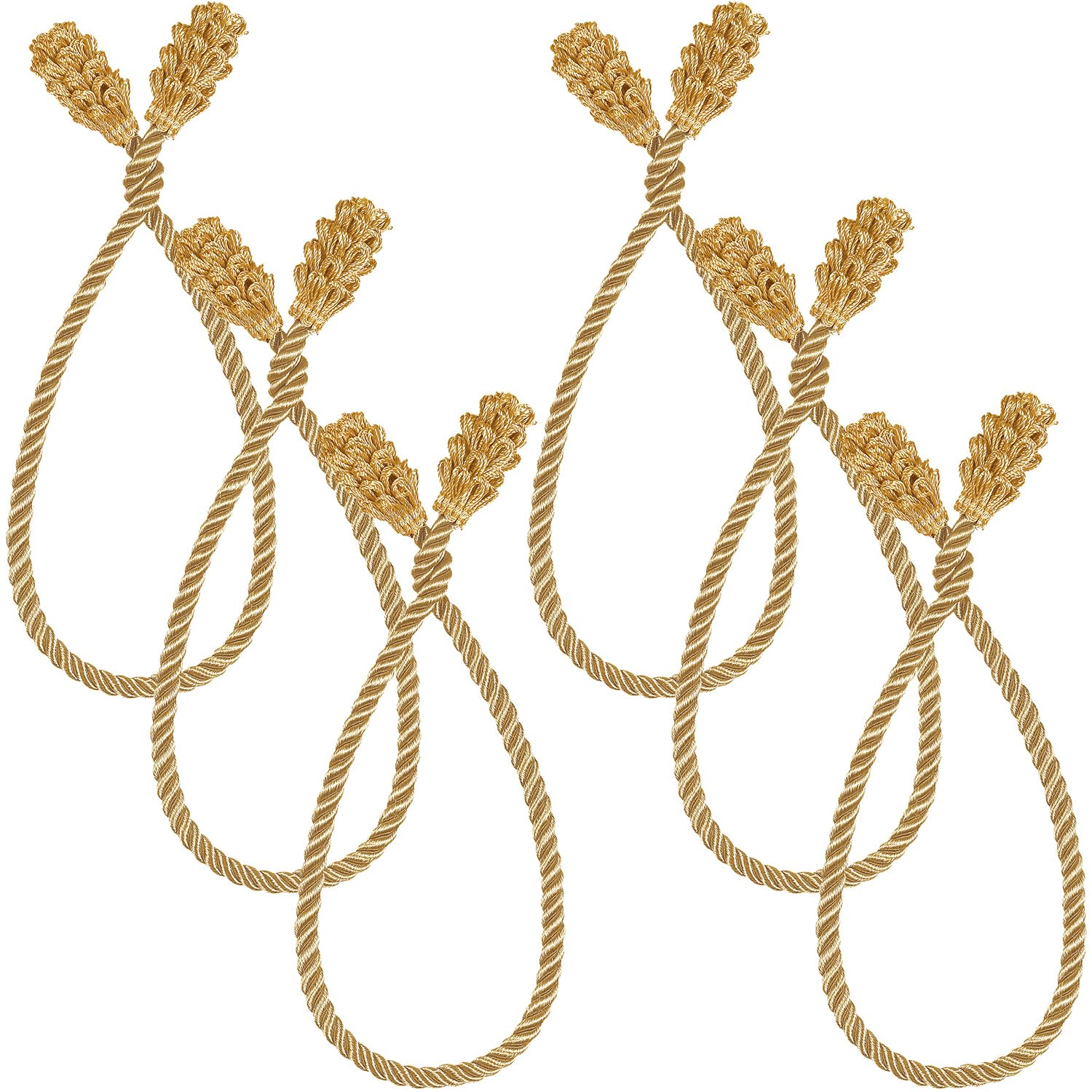 Shappy 6 Pieces Christmas Garland Banister Ties Christmas Decorative Reusable and Flexible Twist Ties for Garland, Banister Home