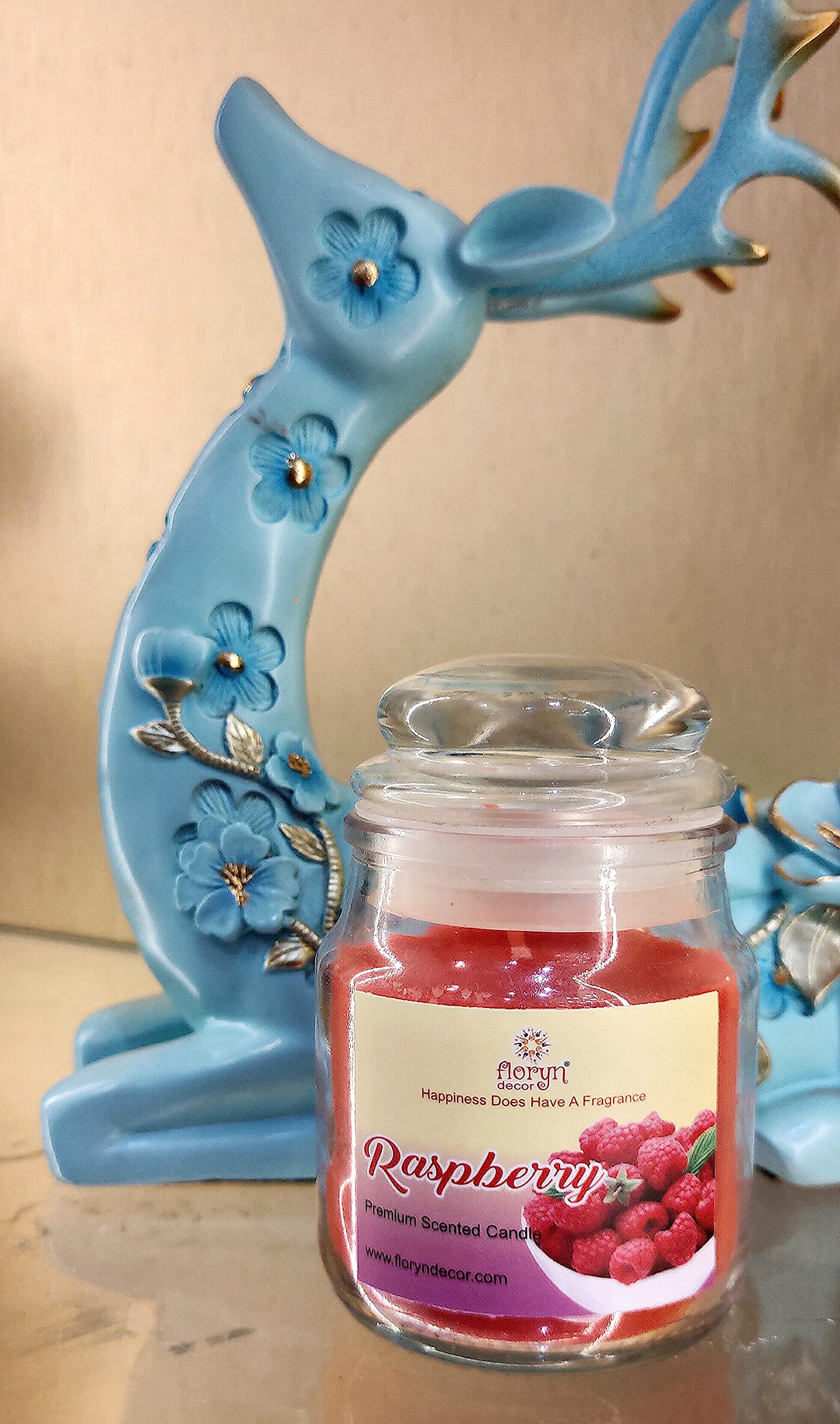 Floryn Decor Scented Cookie Jar Candle | Pack of 3 | Scented Jar Candle (Blueberry | Strawberry | Cranberry)