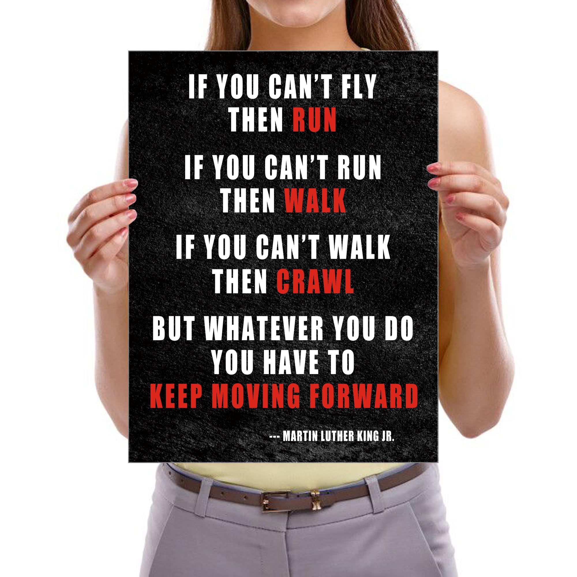 Pyradecor Keep Moving Forward Motivational Classroom Positive Quotes Inspirational Poster Canvas Prints Wall Art For Office Livi