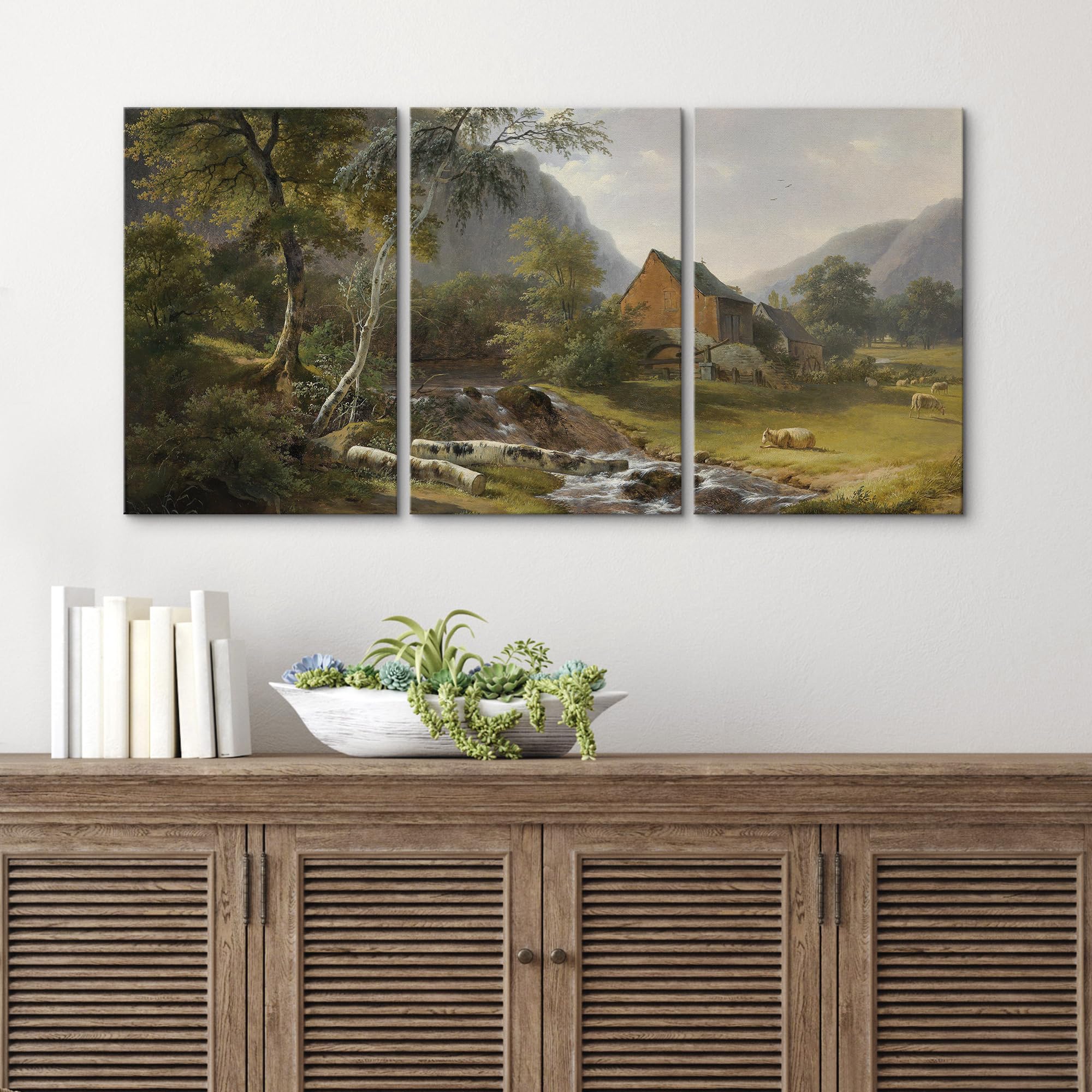 Wall26 Canvas Print Wall Art Set Pierre-Auguste Renoir Inspired Floral Illustrations Modern Art Decorative Floral Botanical Mini