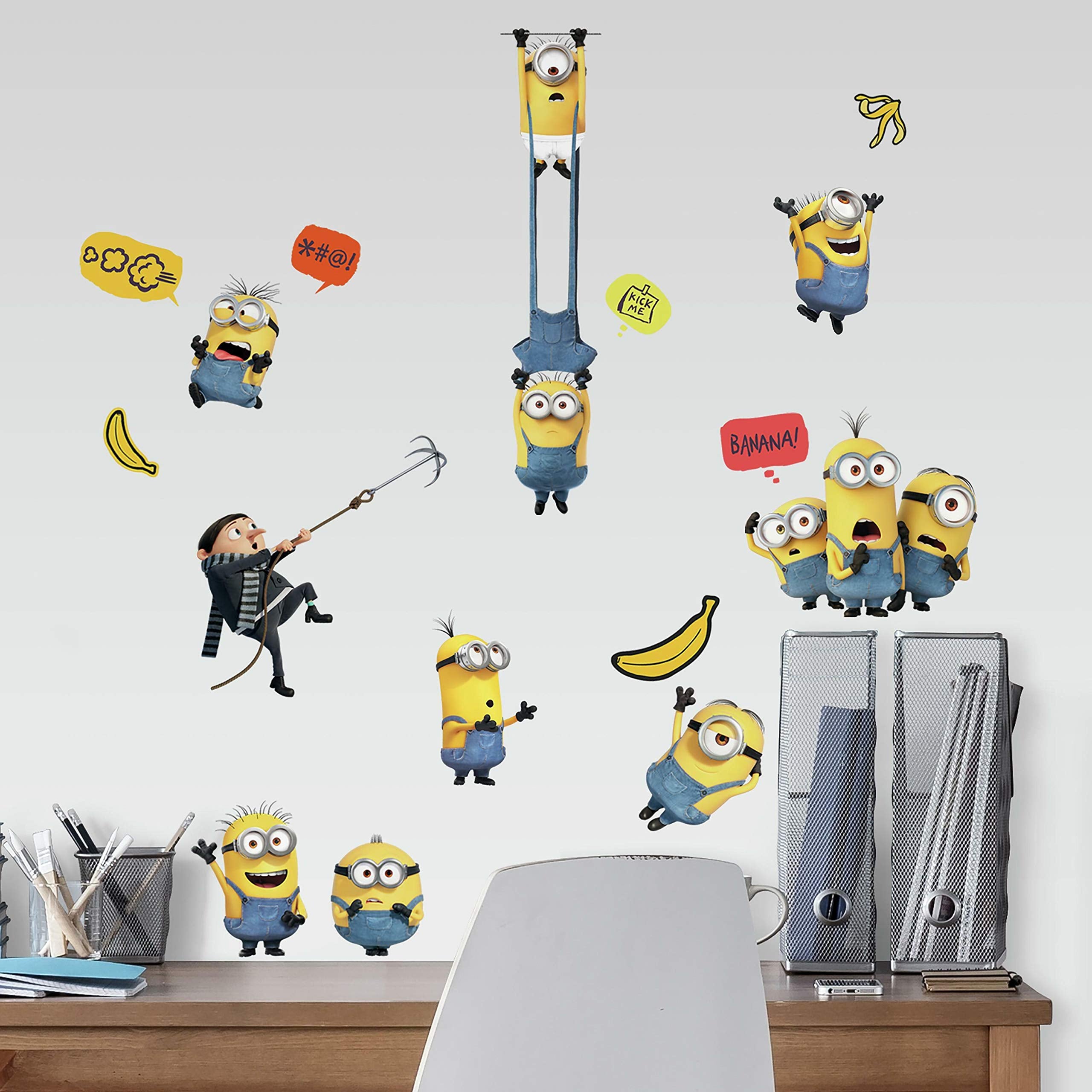 Roommates Minions: The Rise Of Gru Peel And Stick Wall Decals , Rmk4309Scs