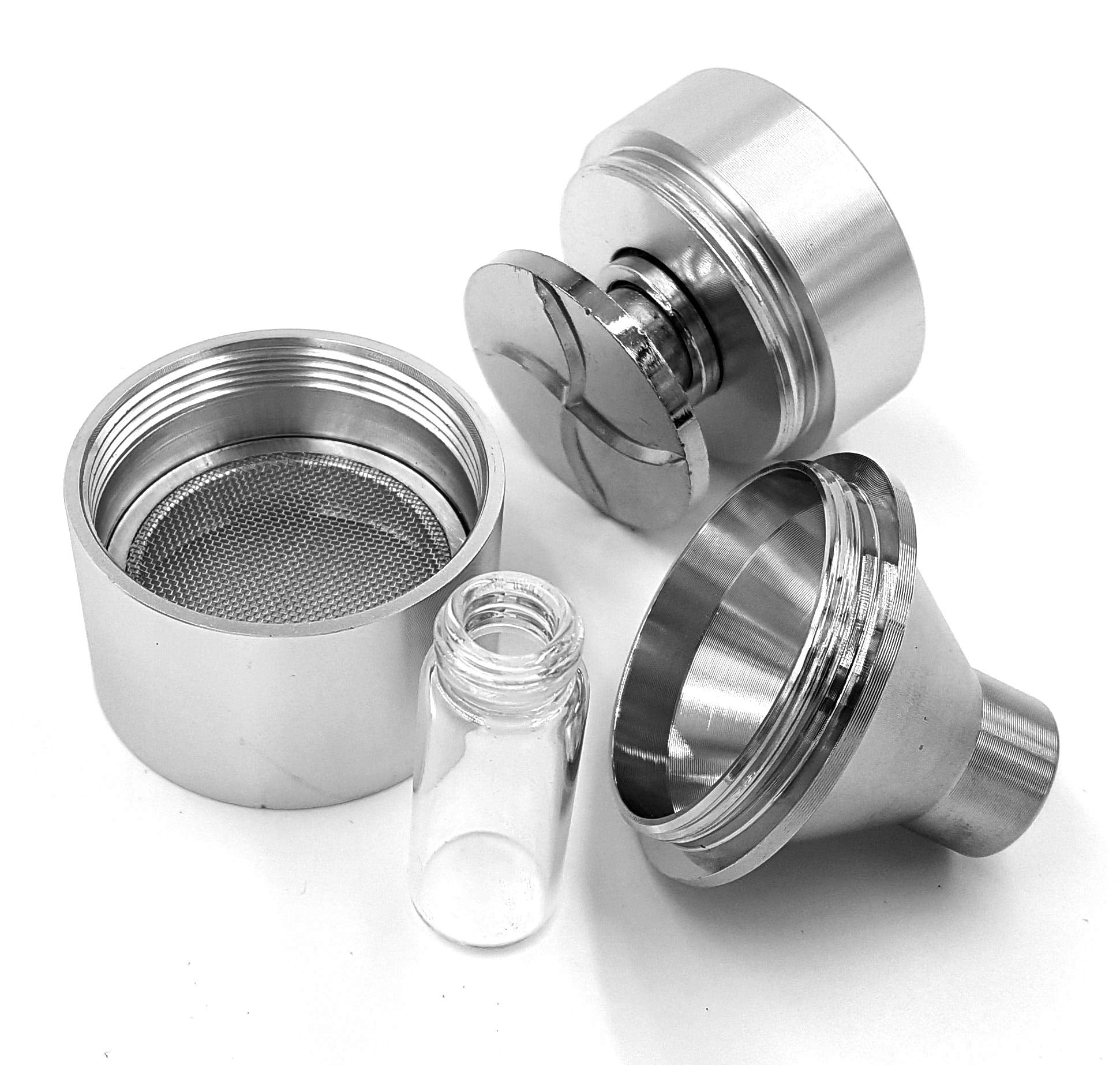 Kitchen Spice Grinder?Superfine Grinding?Pepper Grinder Set  Silver 2.2 inch