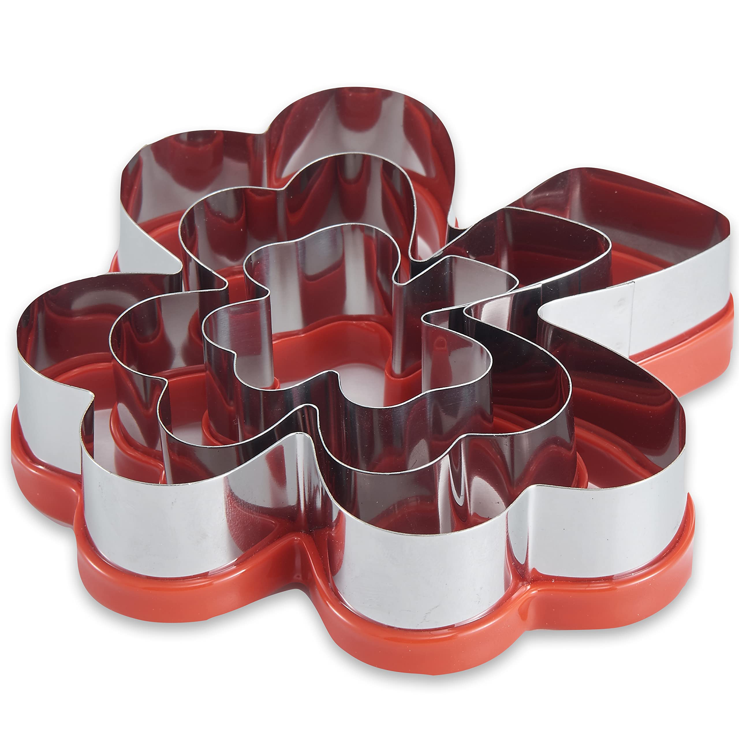 3 Pcs Clover Cookie Cutter Set 4.1'' 3'' 1.8'', St. Patrick'S Day Irish Shamrock Holiday Stainless Steel Cookie Cutter, Coated W