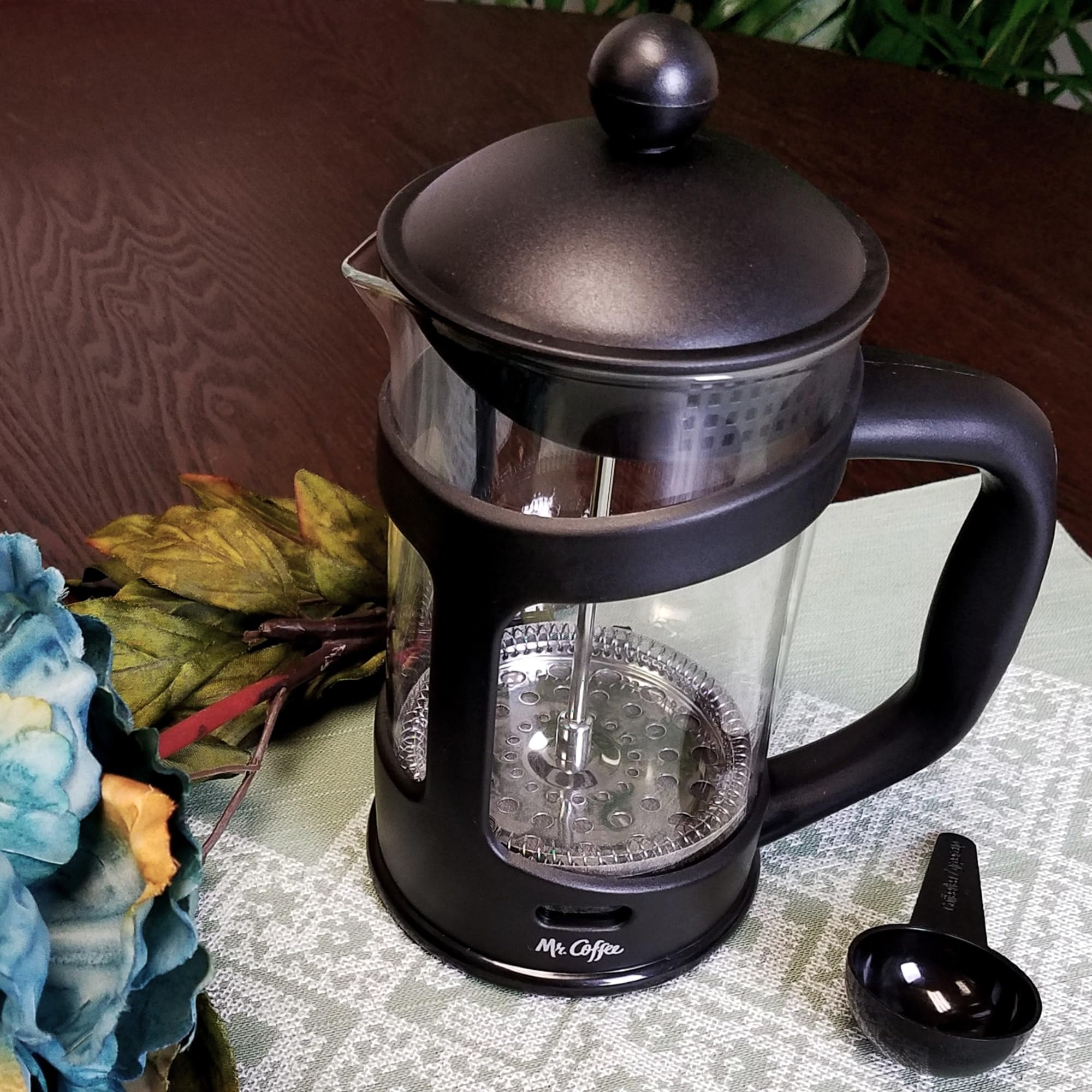 Mr. Coffee Brivio 28 Oz Coffee Press ~ Protected Glass Carafe