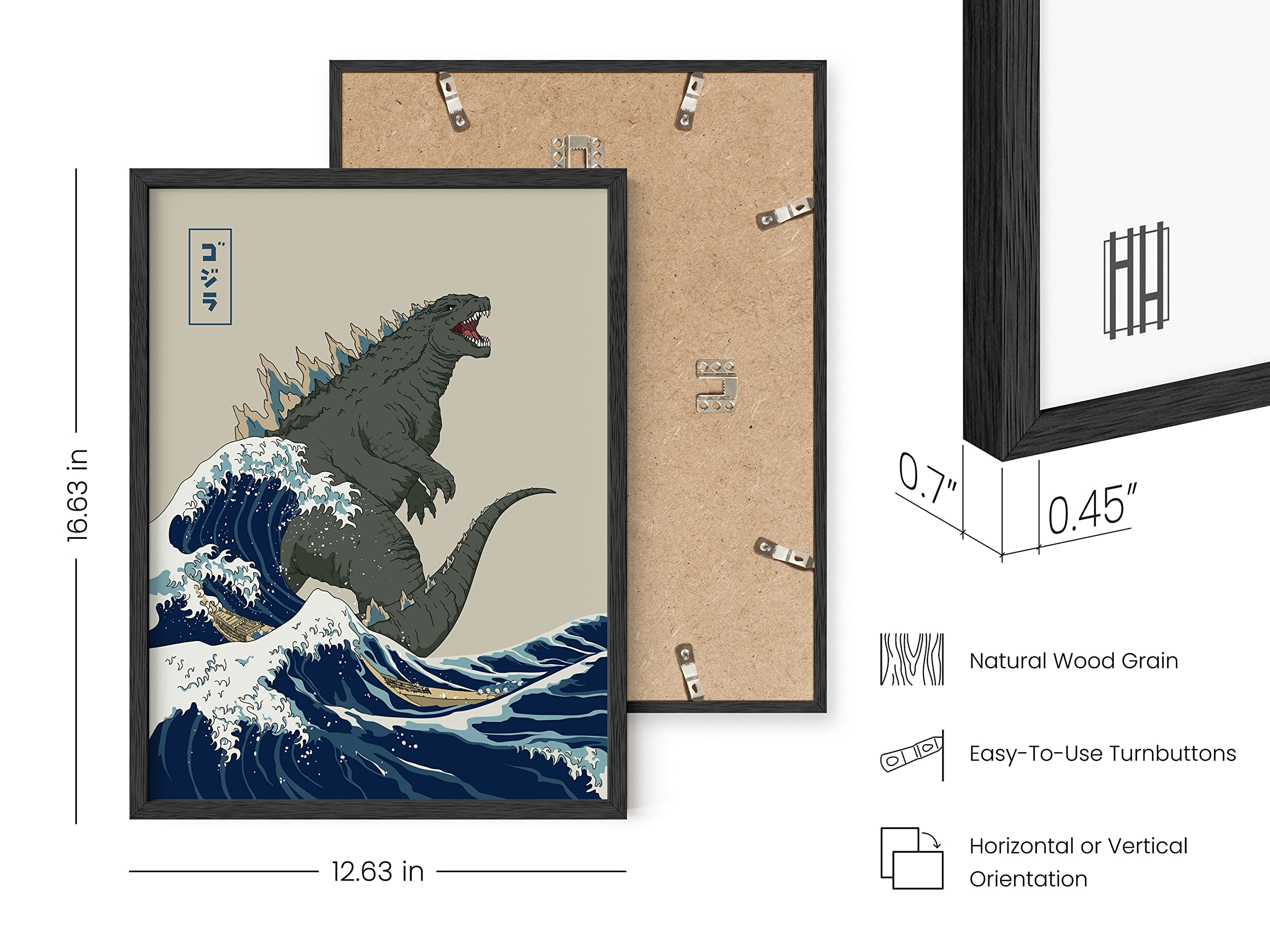 Haus And Hues Framed Japanese Art Wall Decor Japanese Wall Art For Boys Room, Japanese Style Wall Art, Movie Prints Painting And