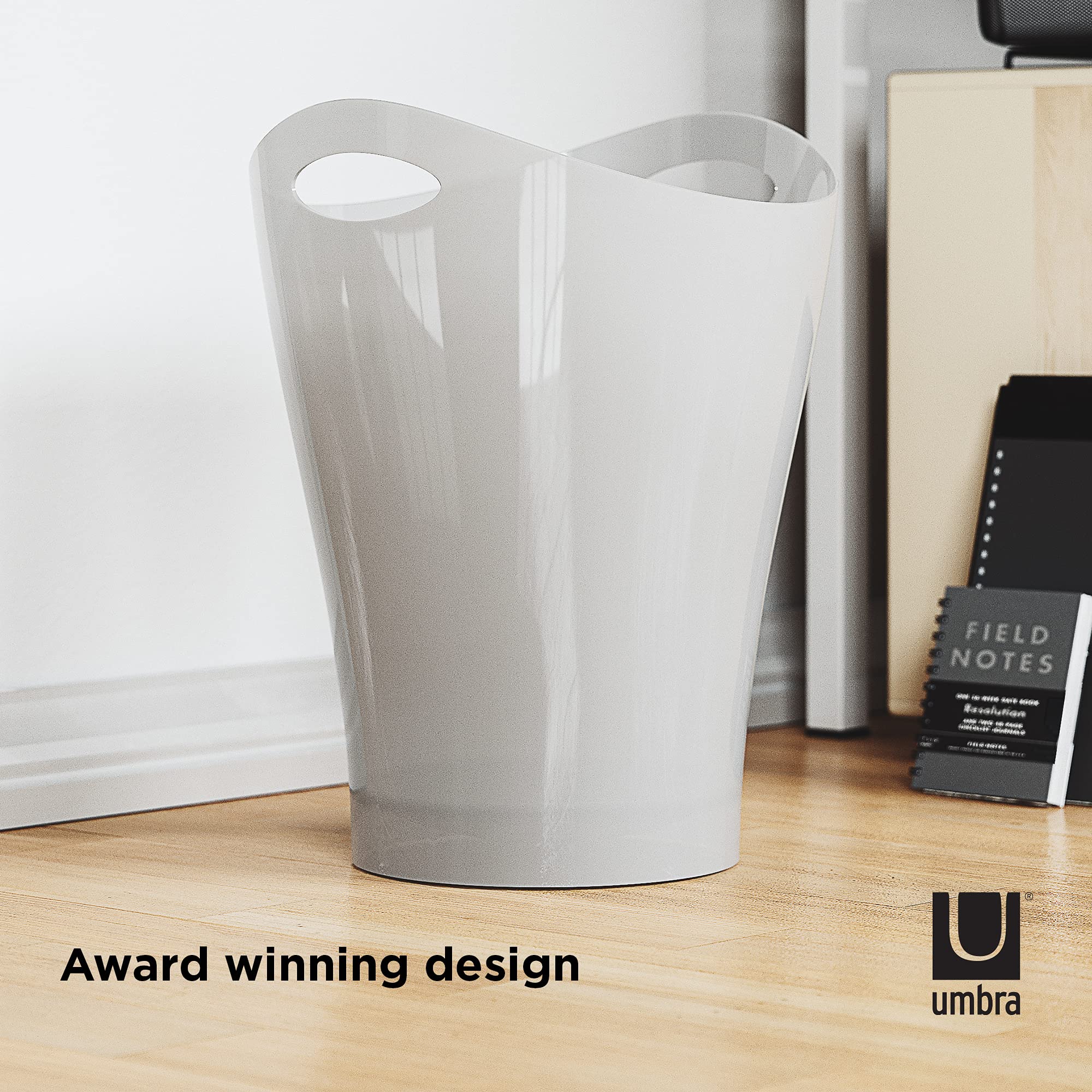WASTEBASKET GARBINO WHT (Pack of 1)